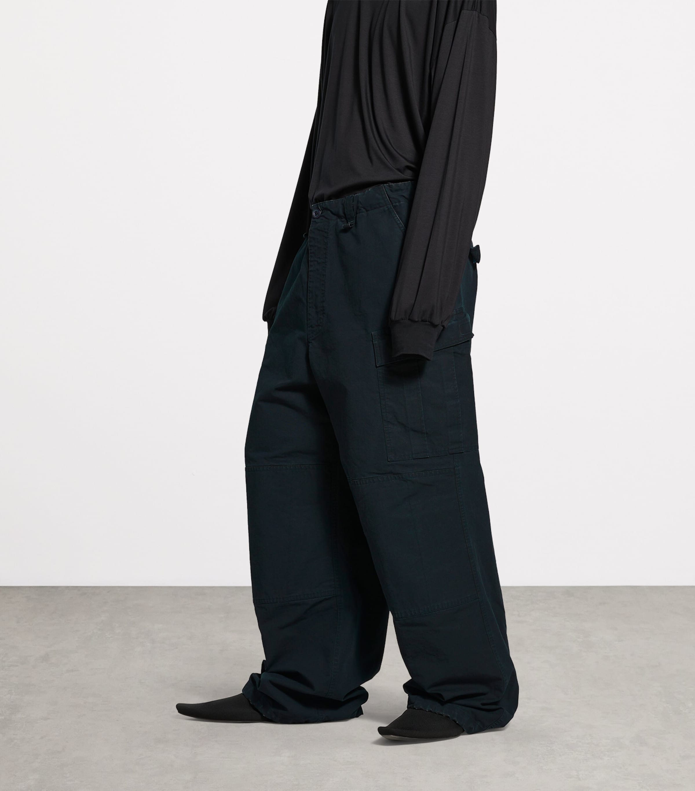 Balenciaga Mens x Under Armour Cotton Cargo Trousers Image 6