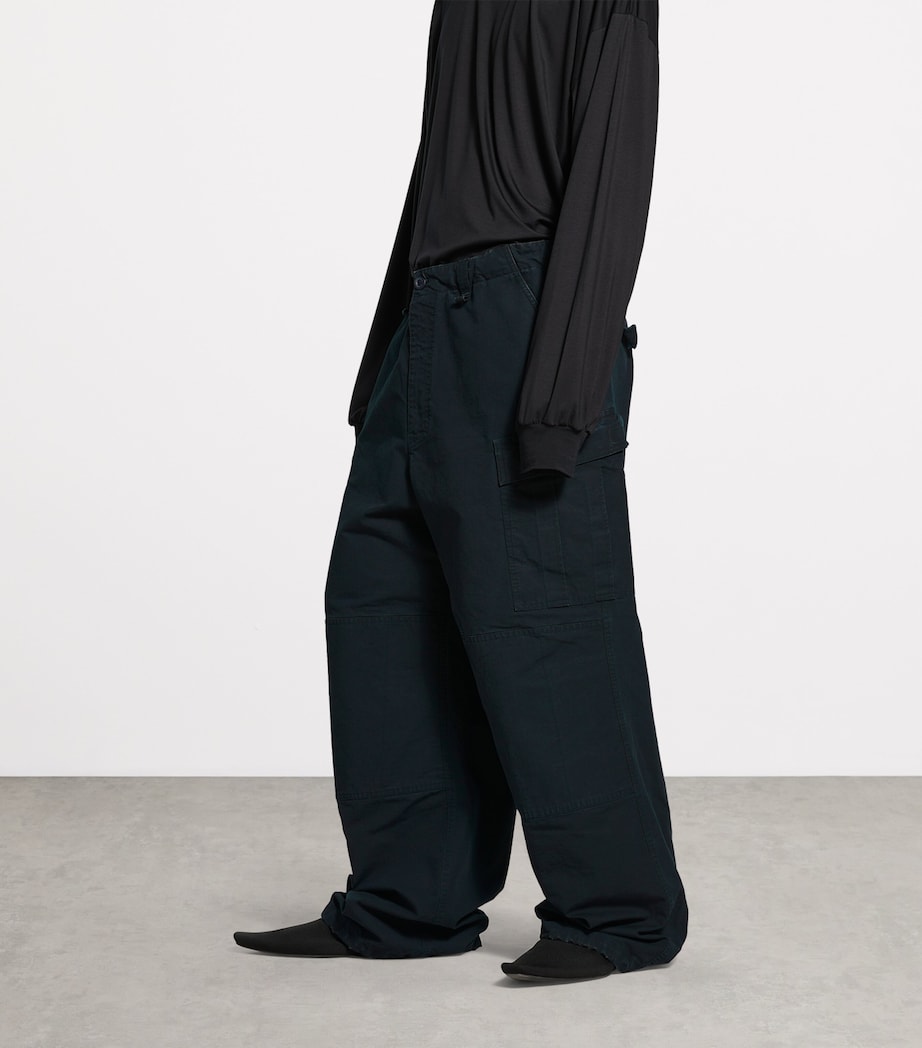 Balenciaga Mens x Under Armour Cotton Cargo Trousers Image 6