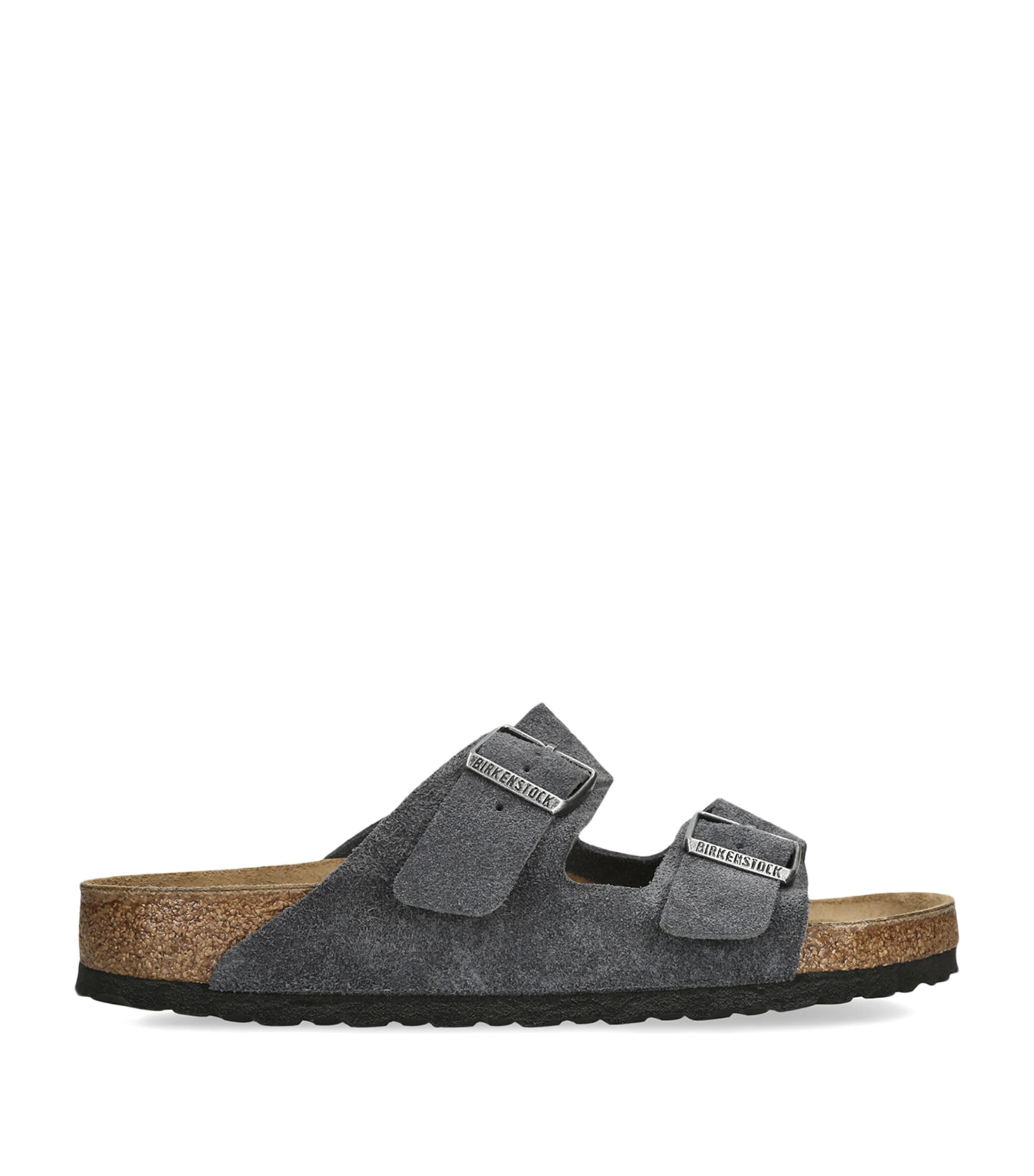 Birkenstock Suede Arizona Sandals Grey/dark Image 1