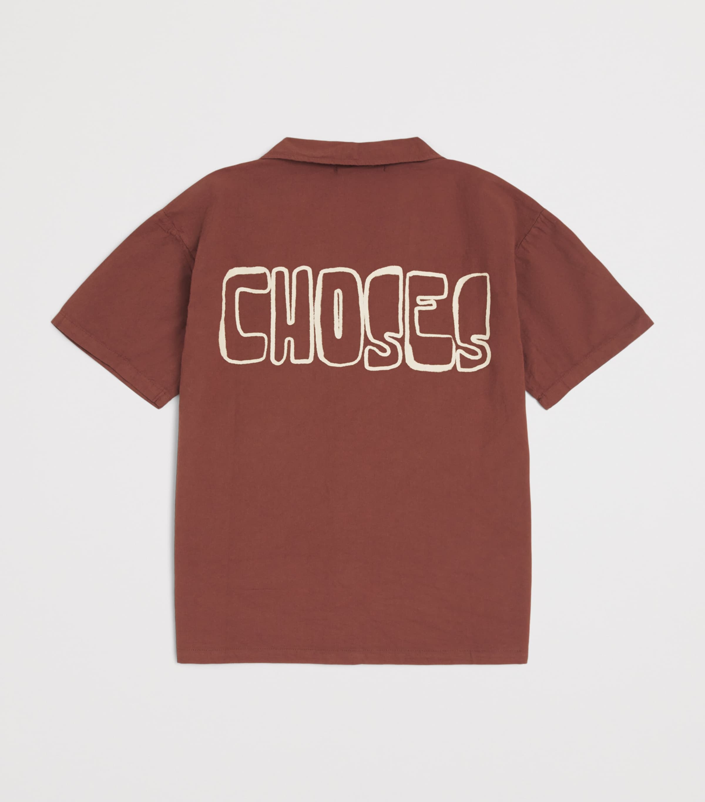 Bobo Choses Organic Cotton Logo Shirt (8-9 Years) Brown Image 2