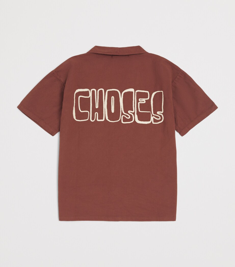 Bobo Choses Organic Cotton Logo Shirt (8-9 Years) Brown Image 2
