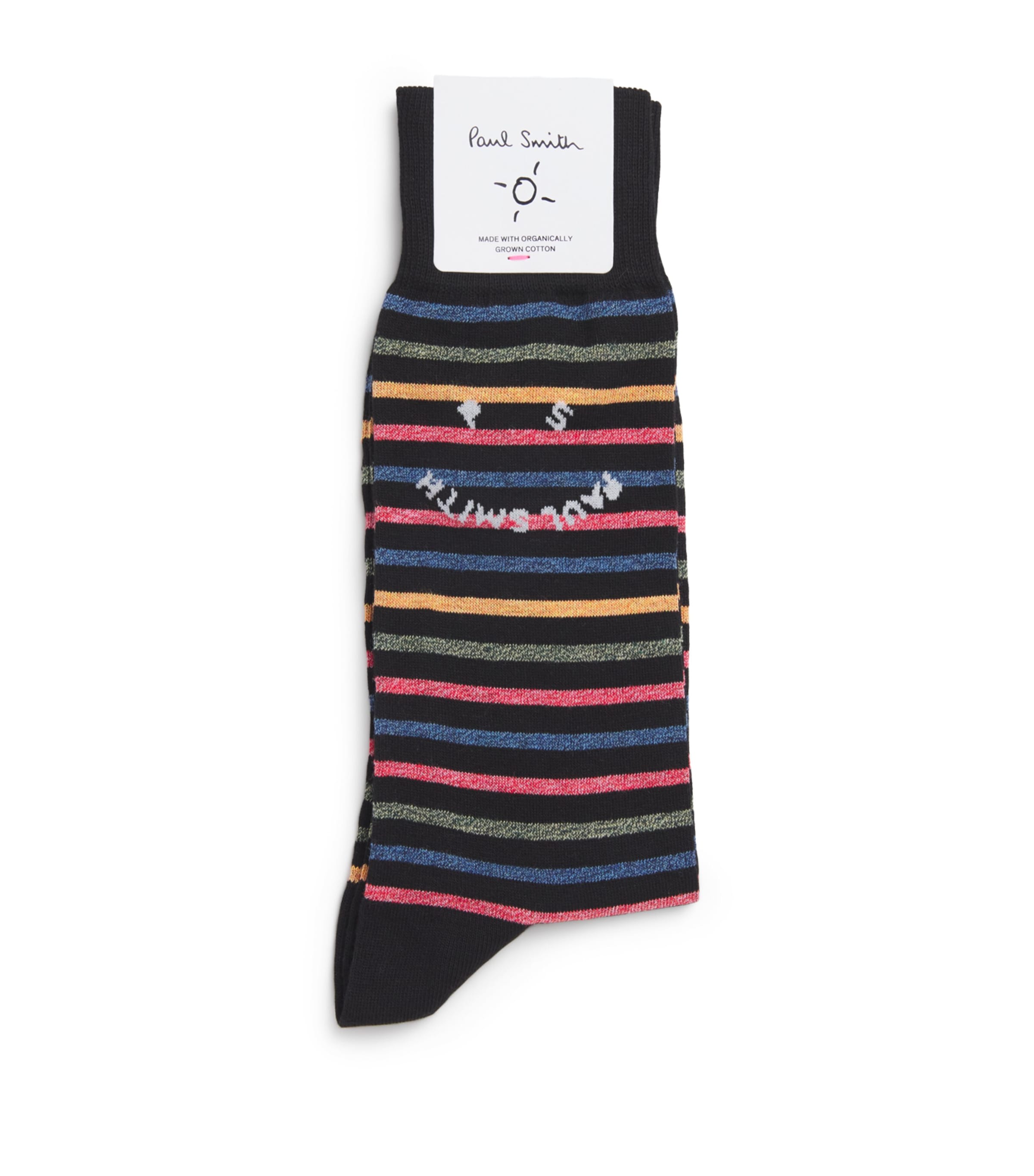 Paul Smith Organic Cotton-blend Leo Happy Socks In Multi