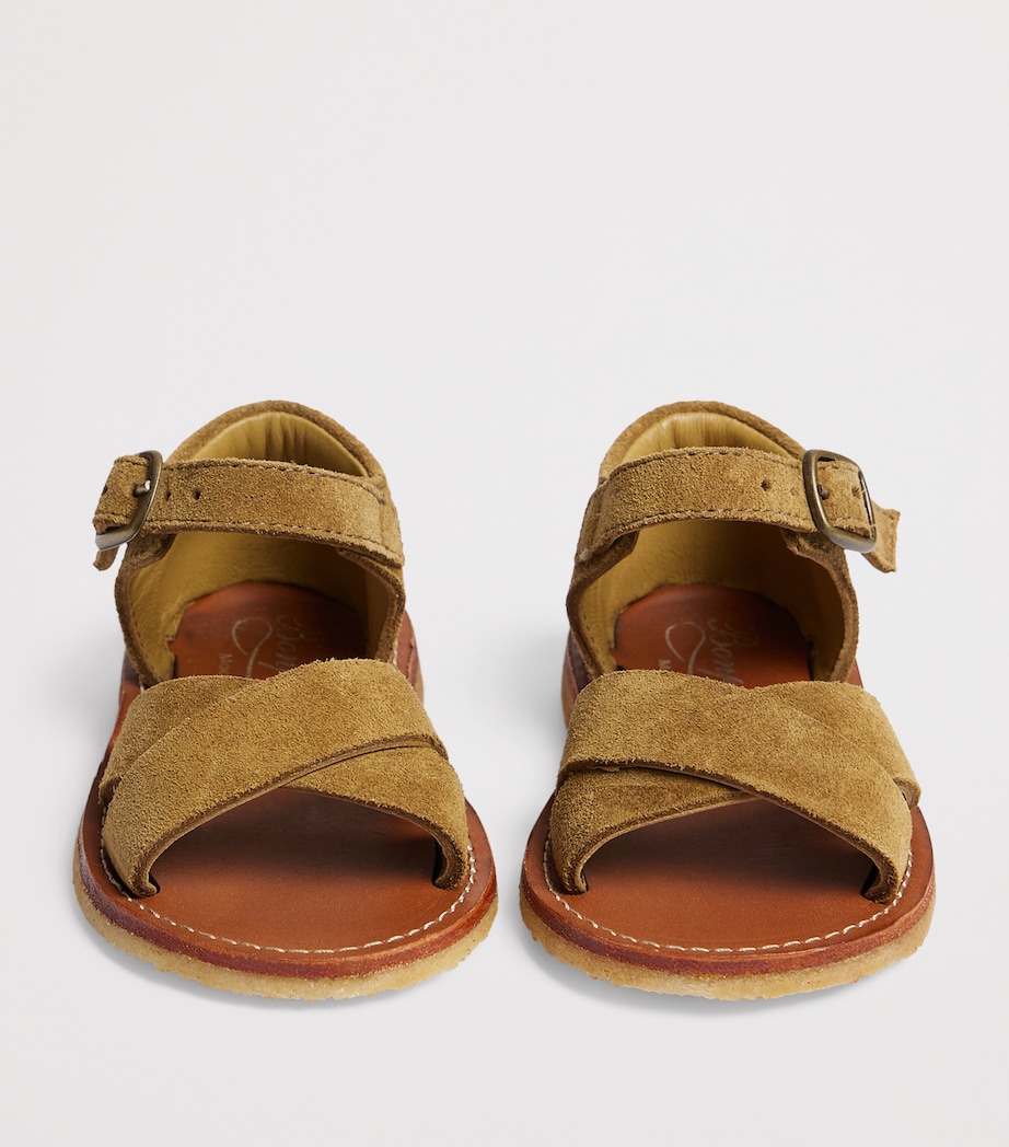 Leather Sandals KAKI CLAIR Image 3