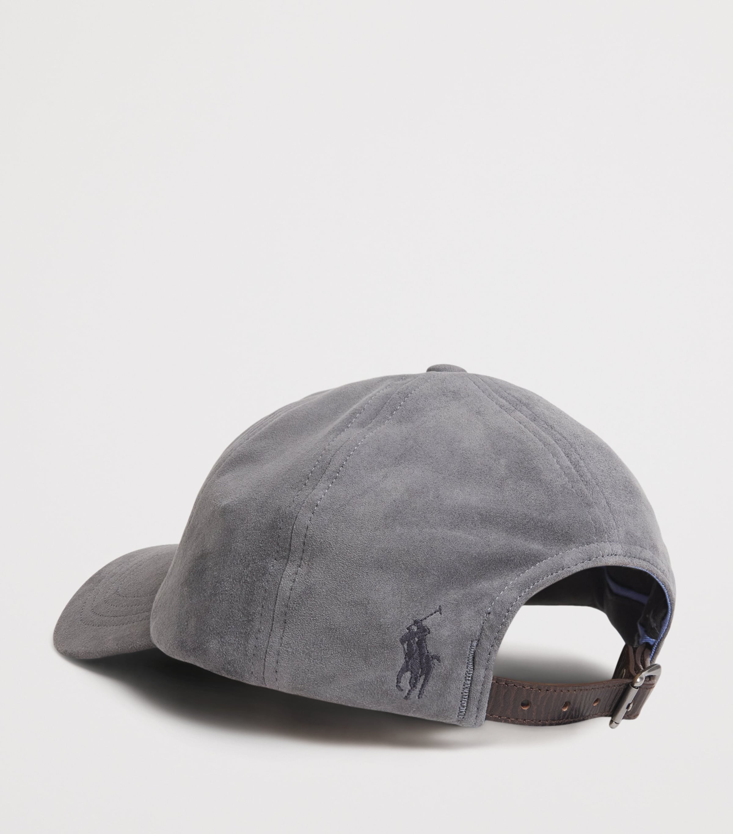Polo Ralph Lauren Grey Suede Embroidered Hat | Harrods US display picture 2