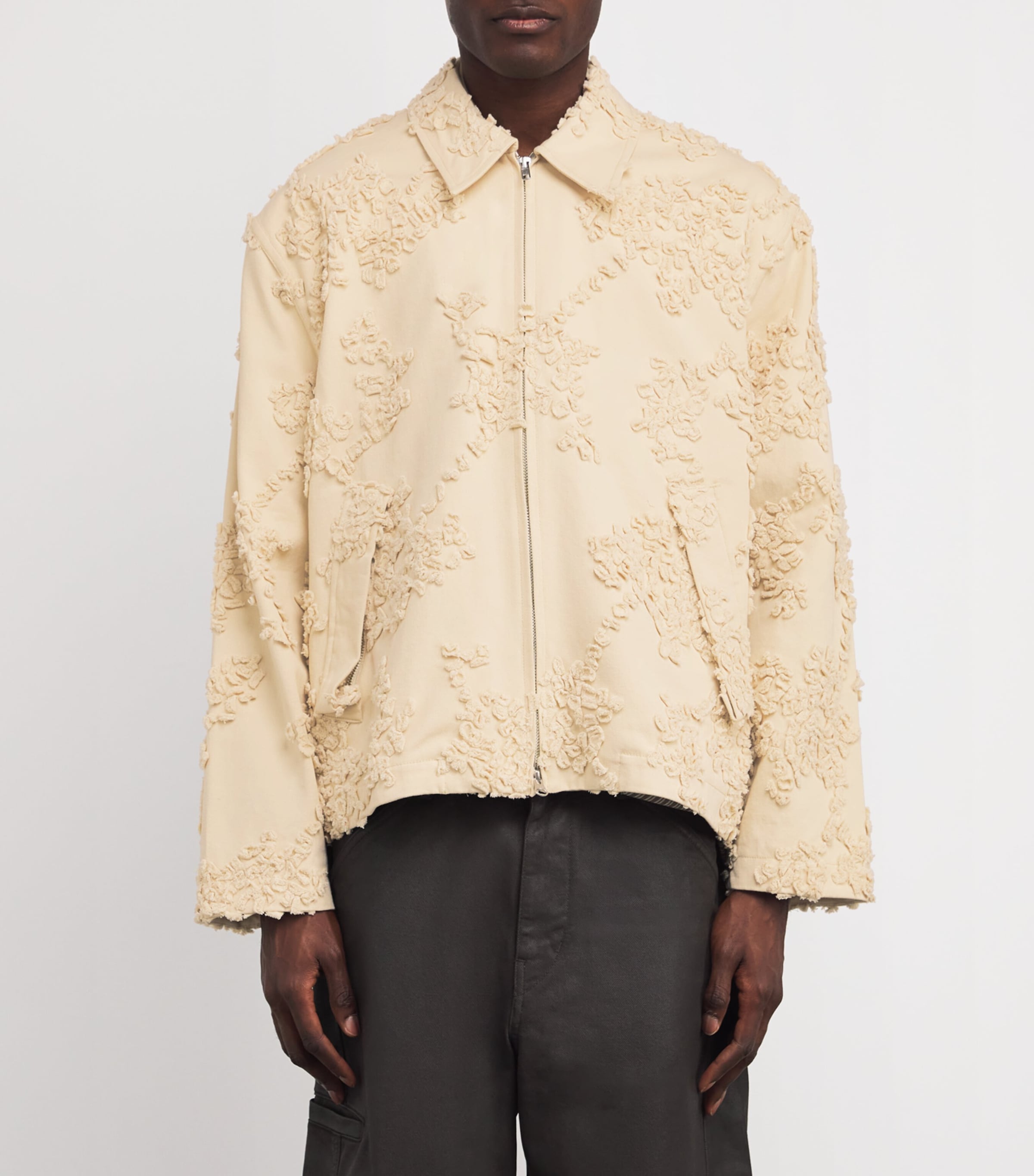 Song For The Mute Cotton Appliqué-Detail Jacket | Harrods US