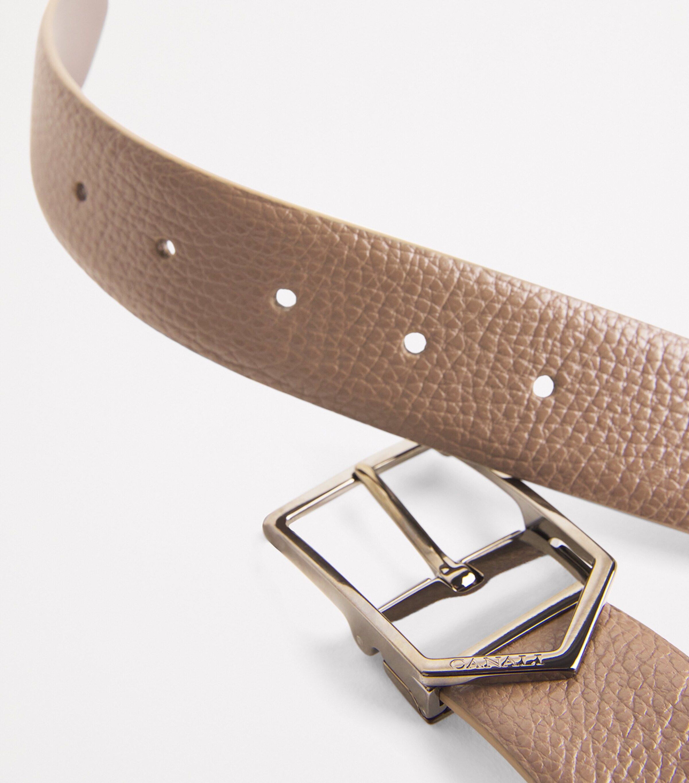 Canali Leather Belt Image 5