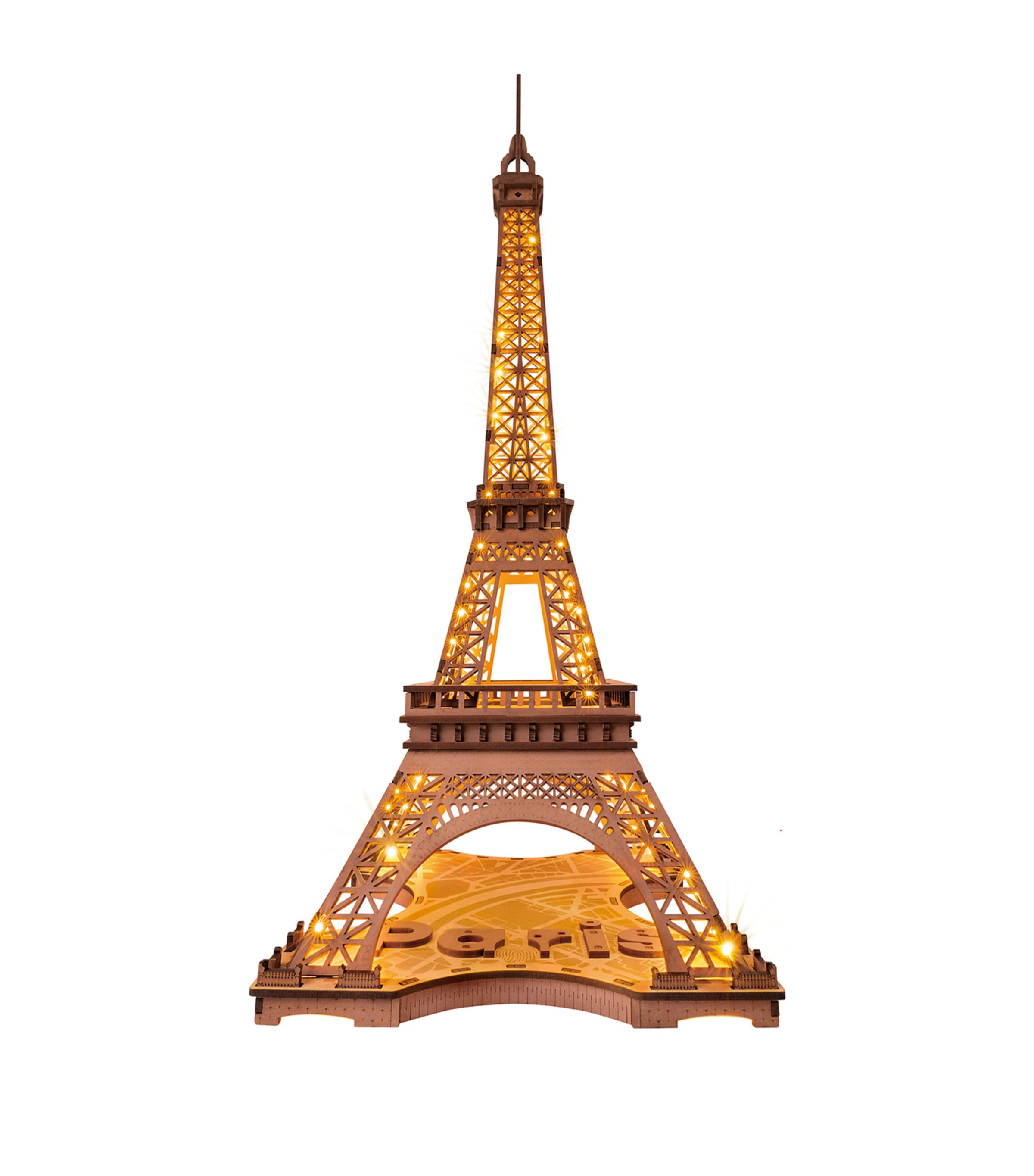 Robotime Wooden Night of the Eiffel Tower Kit | Gifts | Gifts for Him | Toys | Building & Construction Toys