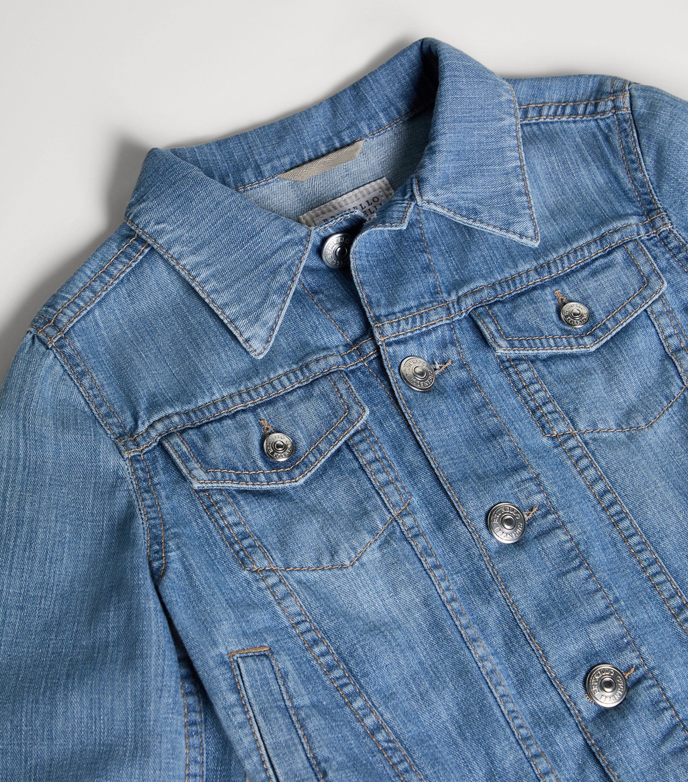 Brunello Cucinelli Kids Denim Jacket (4-6 Years) Image 3