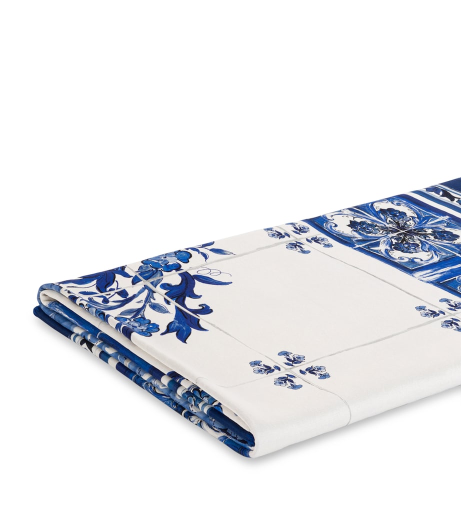 Silk-Wool Blu Mediterraneo Throw (140cm x 180cm) UB003 VASO BLU MEDIT Image 4