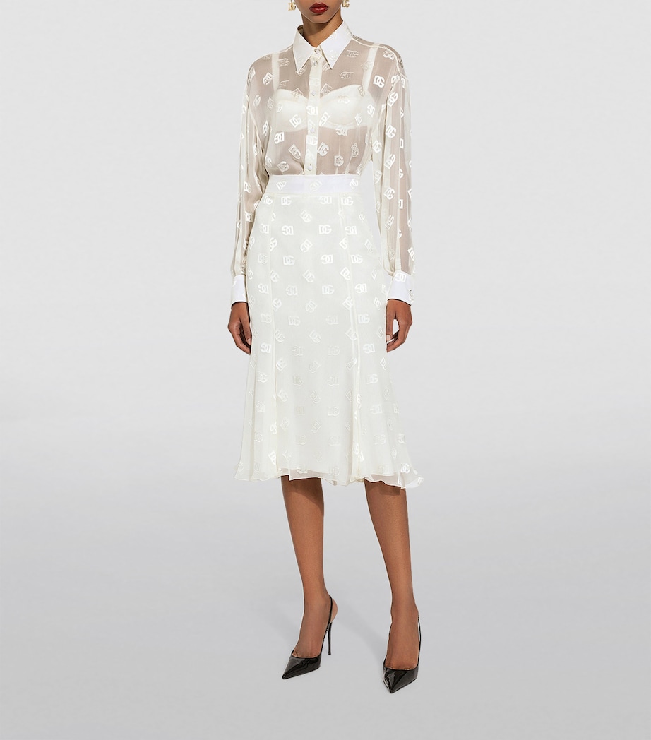 Sheer Logo Shirt W3789-VERY LIGHT CRE Image 2