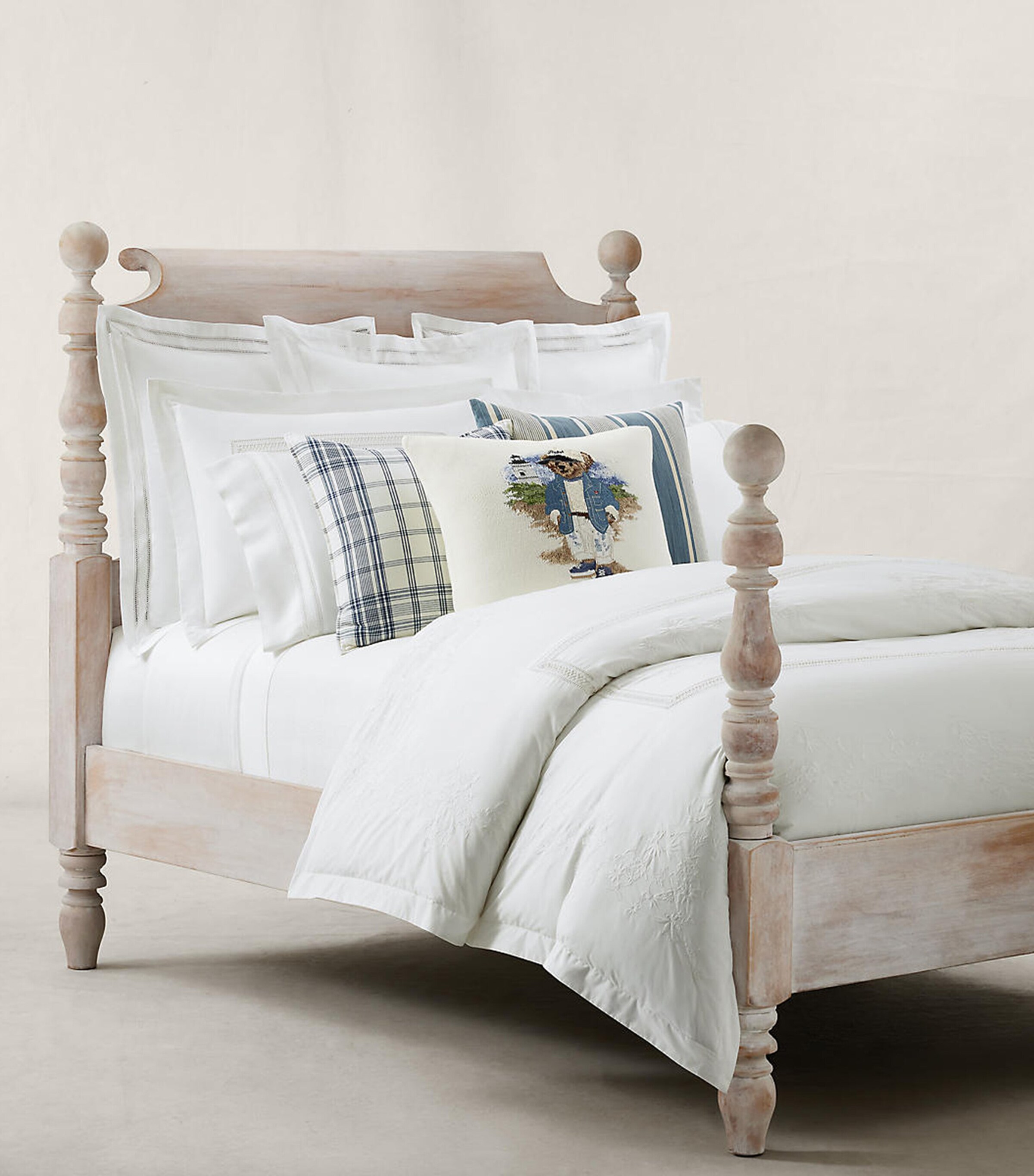 Ralph Lauren Home Meadow Lane Super King Duvet Cover (260cm x 220cm) White Image 5