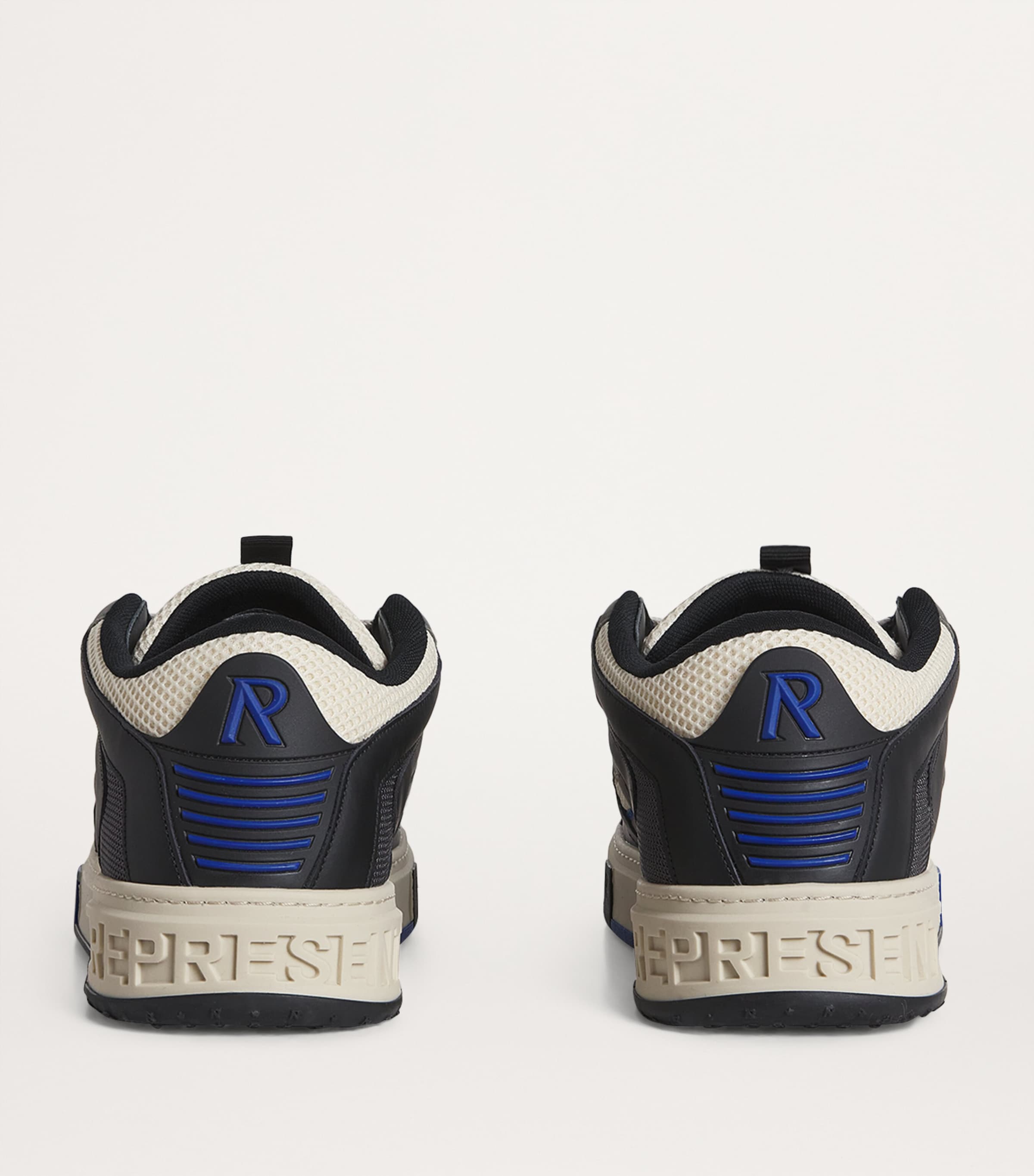 Leather Reptor Low-Top Sneakers BLACK/VINTAGE WHITE Image 4