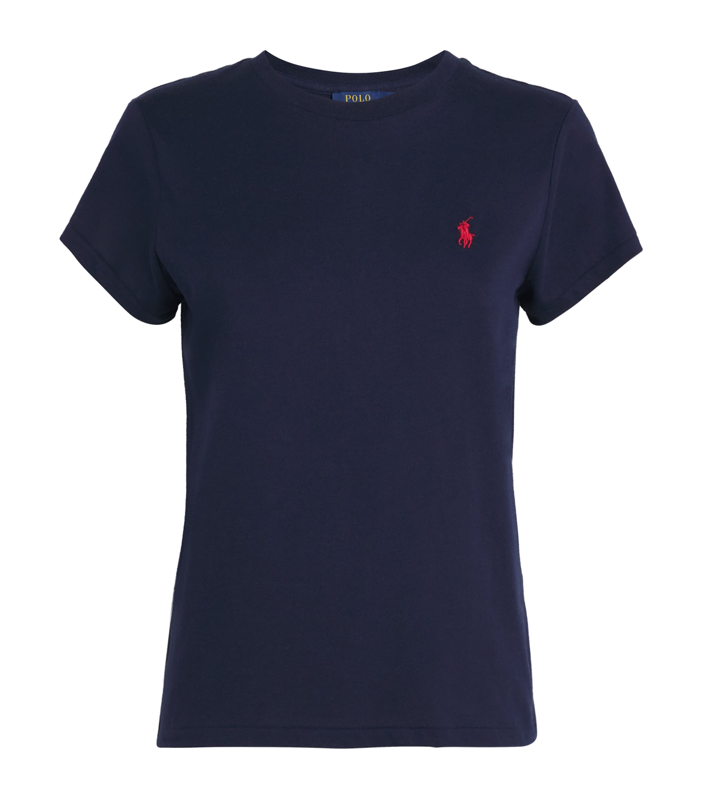 Polo Ralph Lauren Cotton Jersey Crewneck T-shirt Clothing In Blue