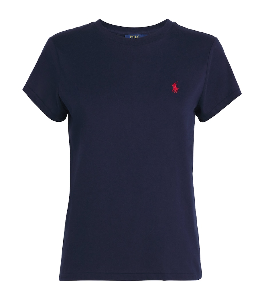 Cotton Polo Pony T-Shirt CRUISE NAVY Image 1