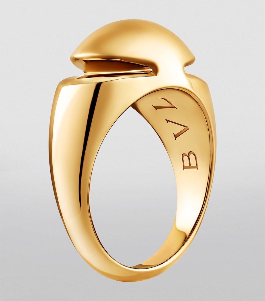 Yellow Gold Cabochon Ring YELLOW GOLD Image 4