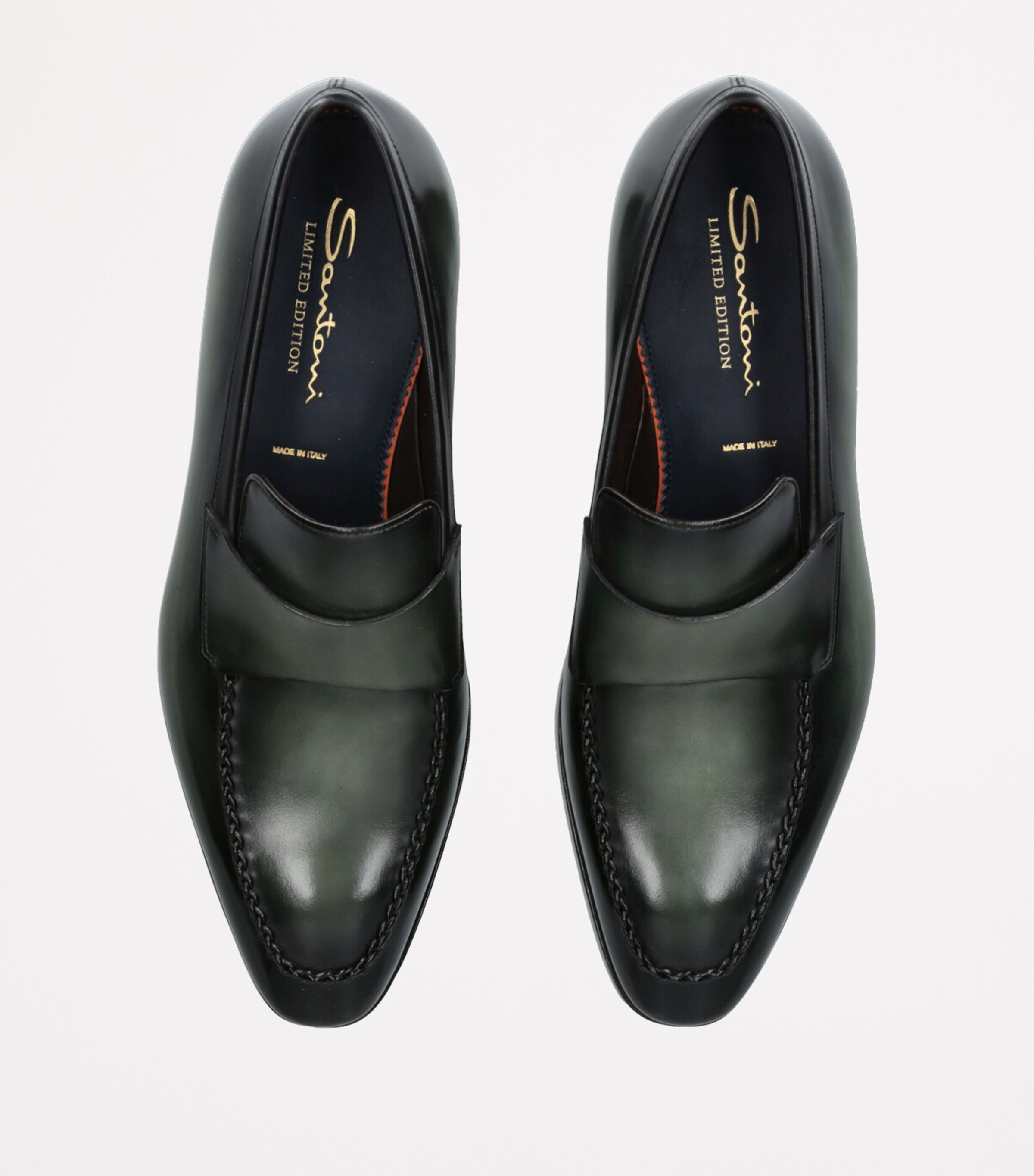 Leather Loafers GREEN Image 4