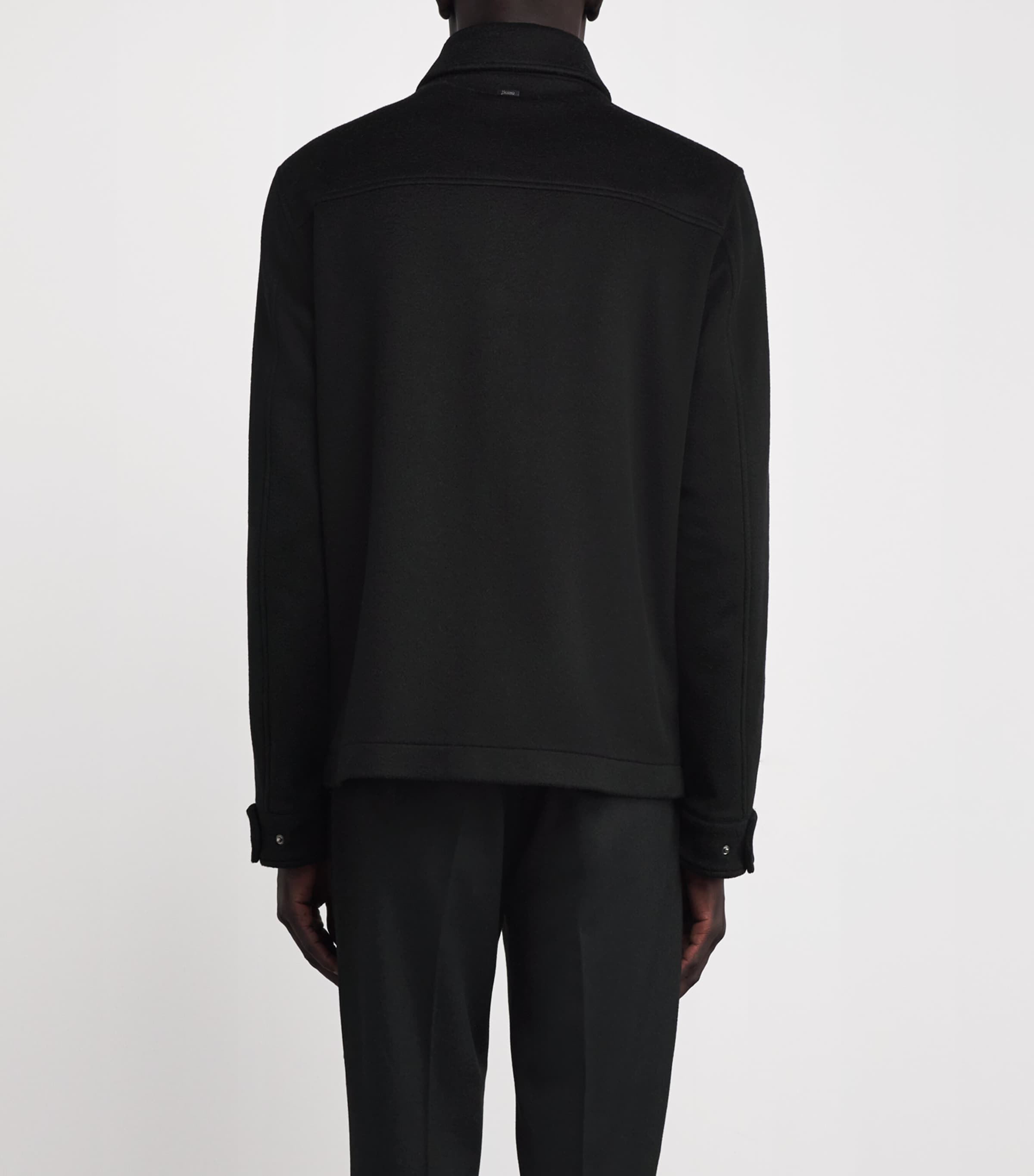 Cashmere Shirt Jacket BLACK Image 4