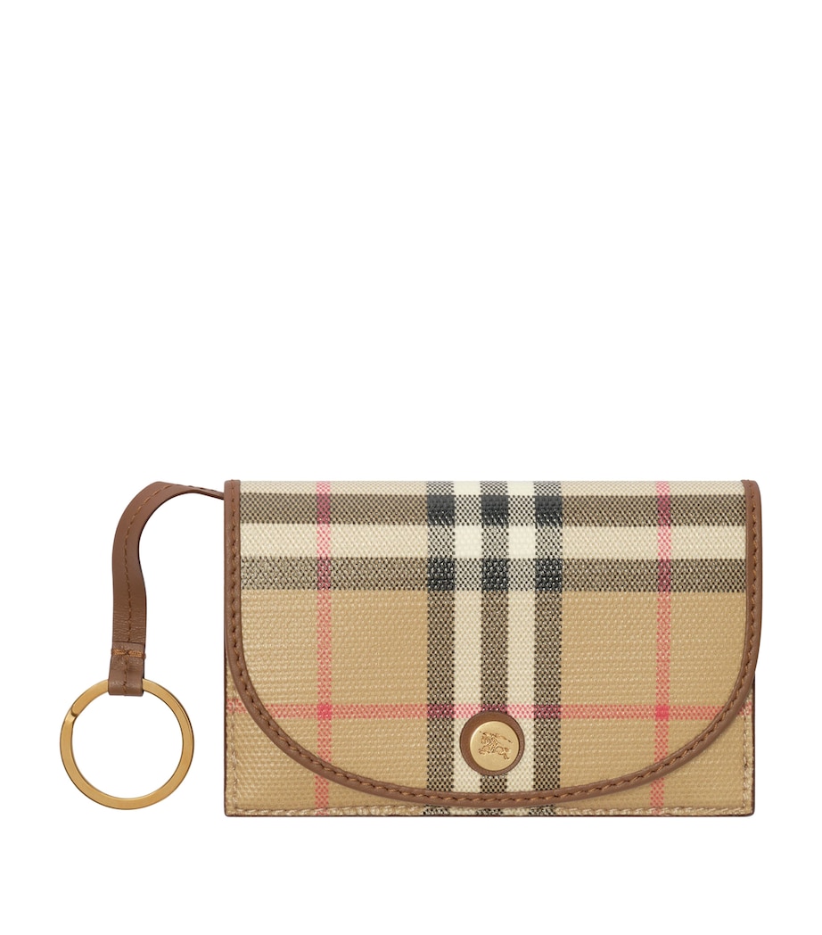 Burberry Check Card Holder Keyring Archive Beige Image 1
