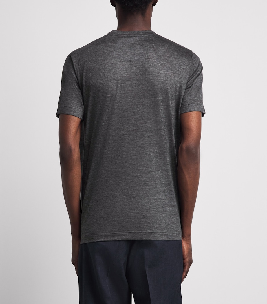 Marco Pescarolo Womens Cashmere T-Shirt Dark Grey Image 5
