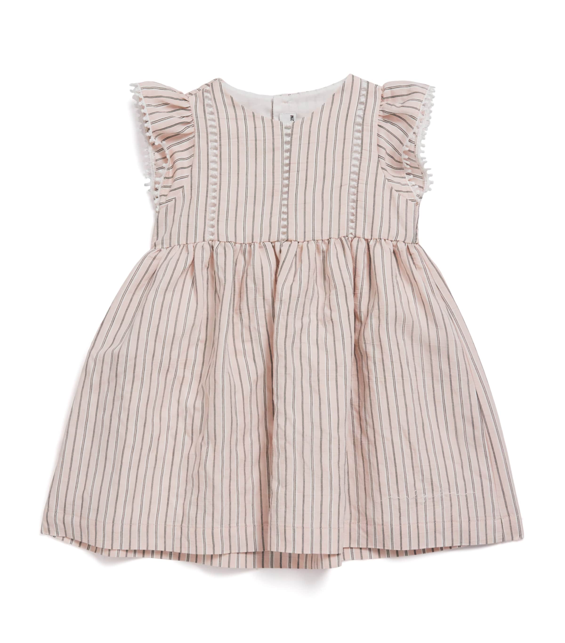 Il Gufo Short-Sleeve Frilled Dress (2-10 Years) Smoothie Pink Image 1