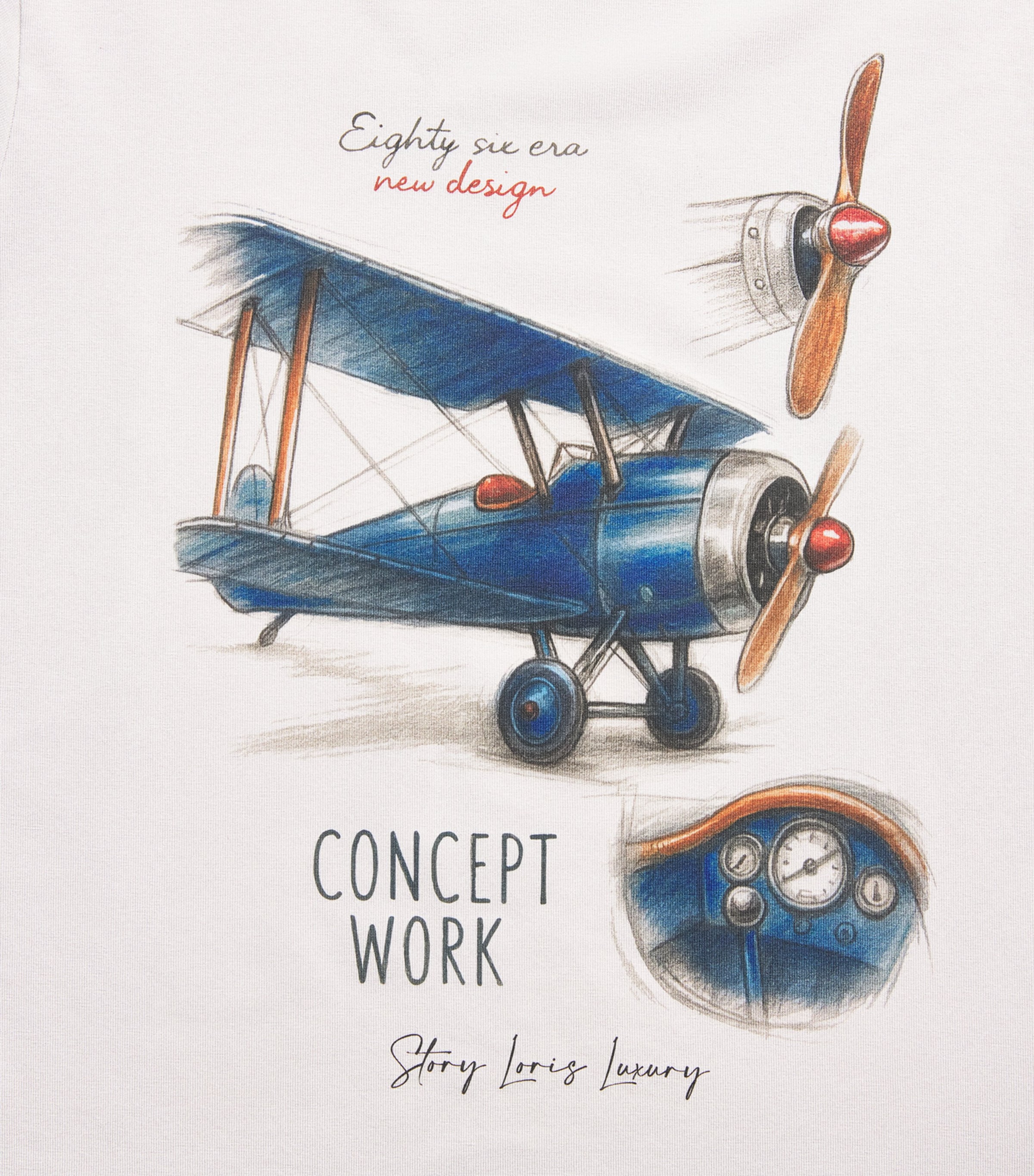Story Loris Plane Print Pyjama Set (3-14 Years) Image 4