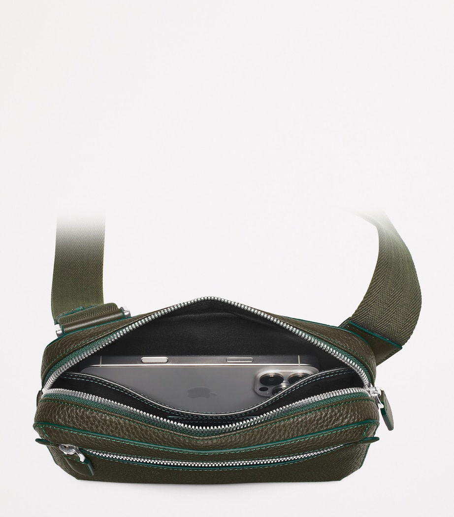 Leather Reporter Compact Belt Bag FORESTGREEN Image 4