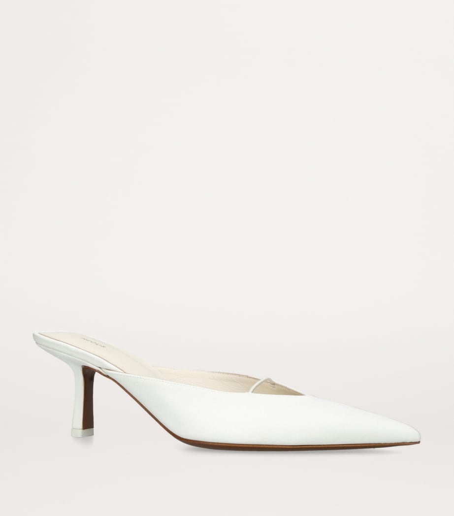 Matar Heeled Mules 65 CREAM Image 3