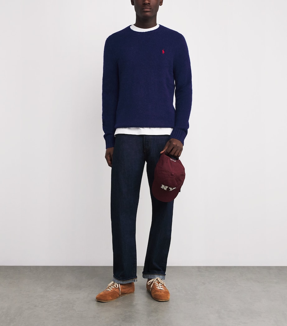 Wool-Alpaca Logo Sweater BLUE Image 2