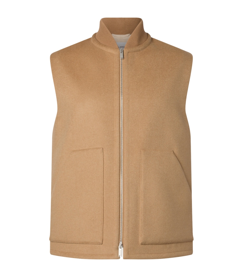 Wool Zip-Fastened Gilet 300 BEIGE Image 1