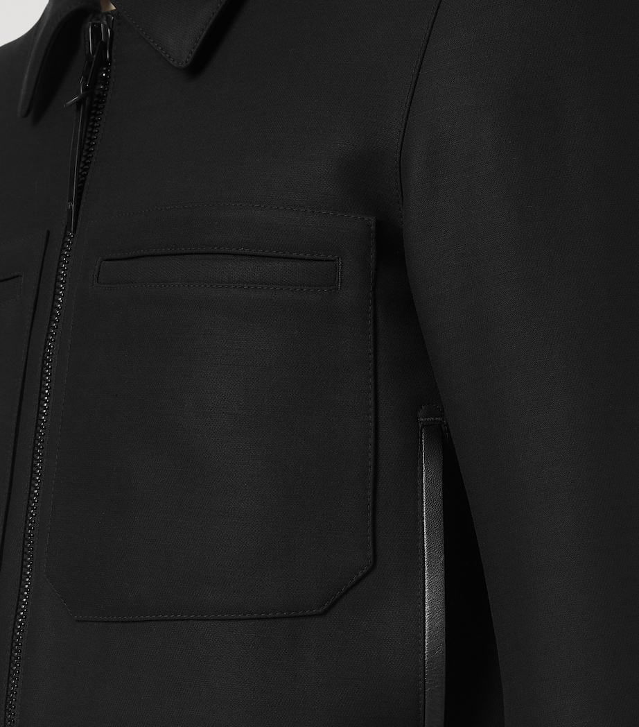 Wool-Silk Bomber Jacket NAA Image 4