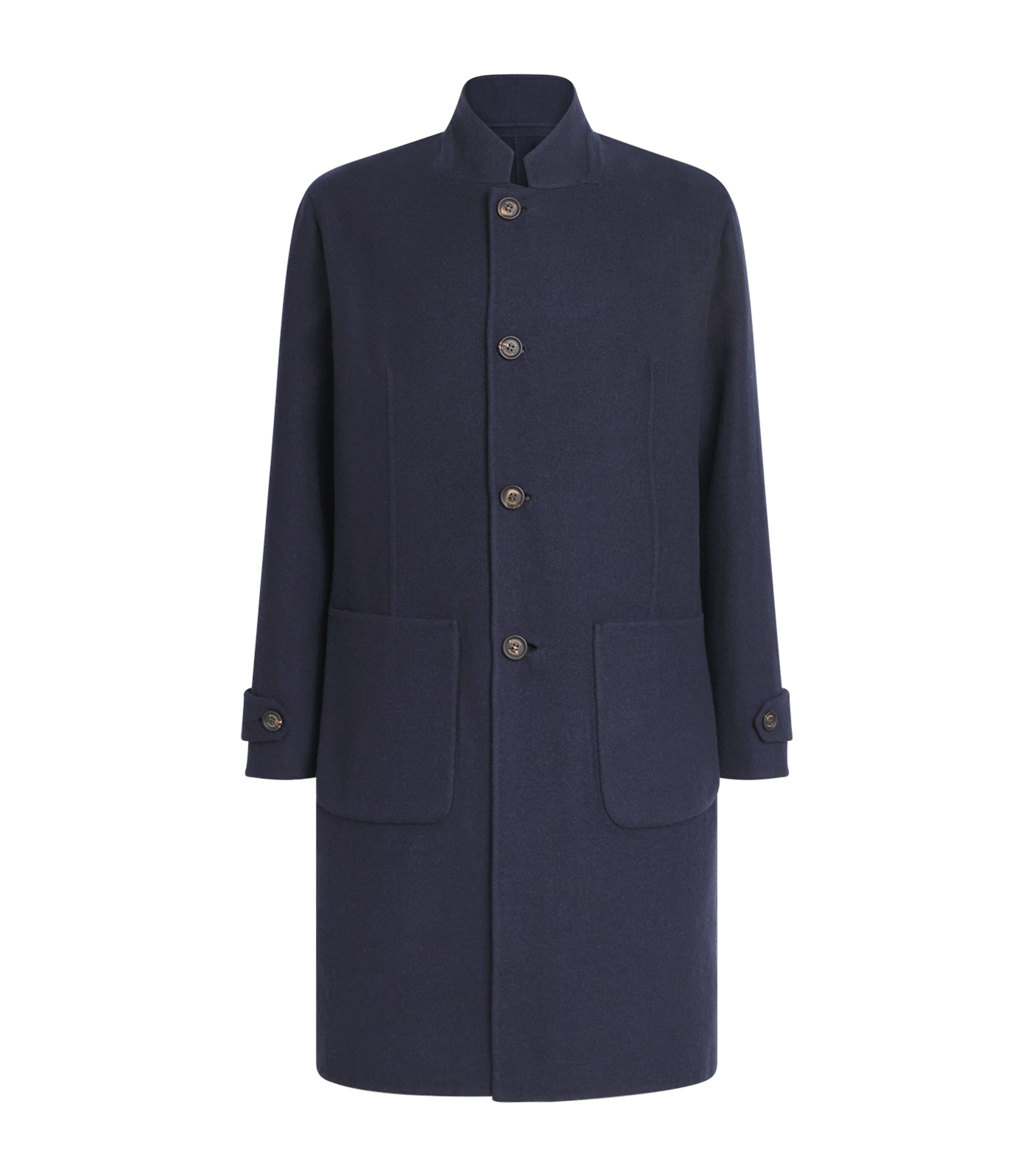 Cashmere Reversible Coat BLU, BLU Image 1