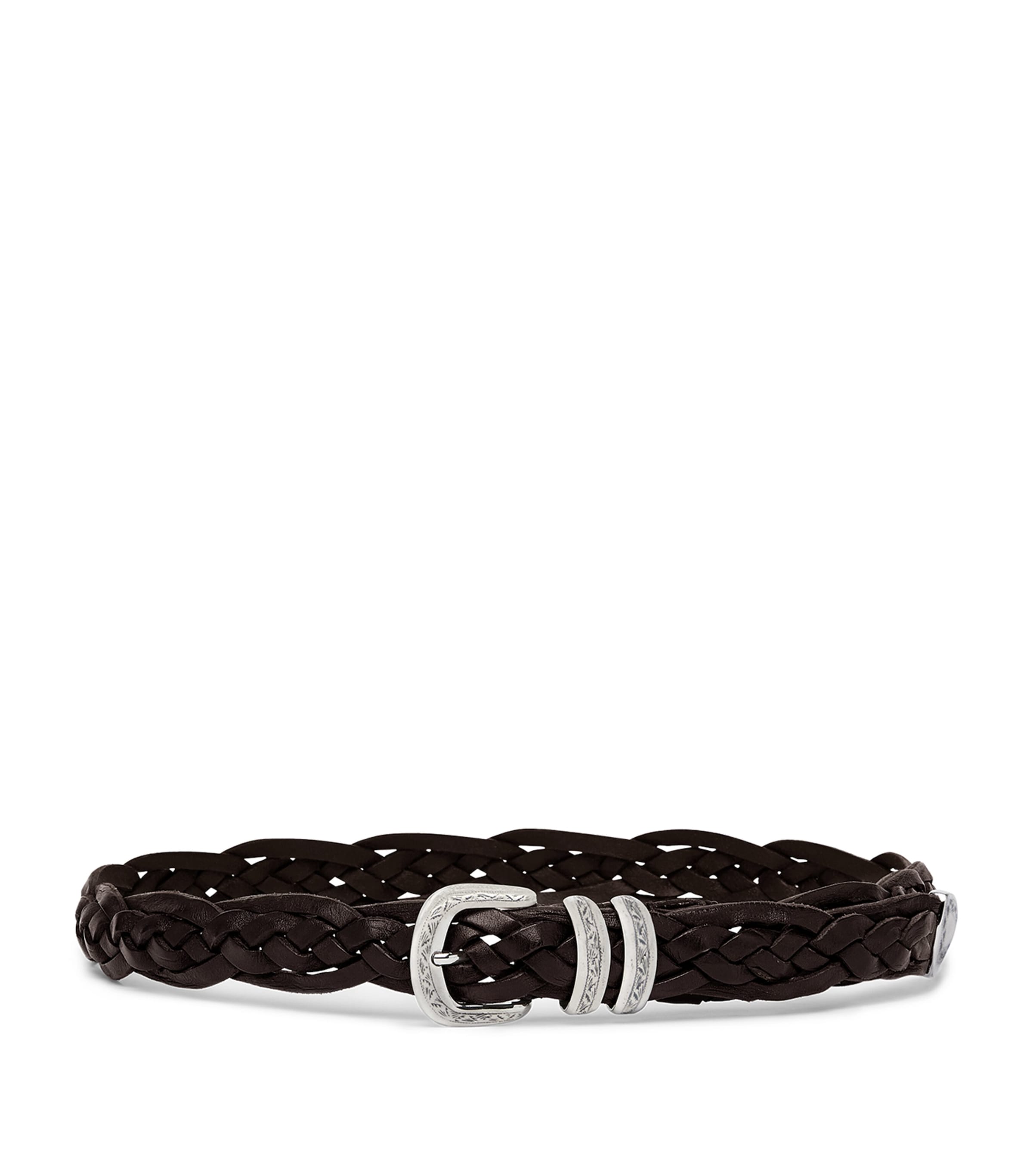Brunello Cucinelli Belt With Detailed Buckle In Brown