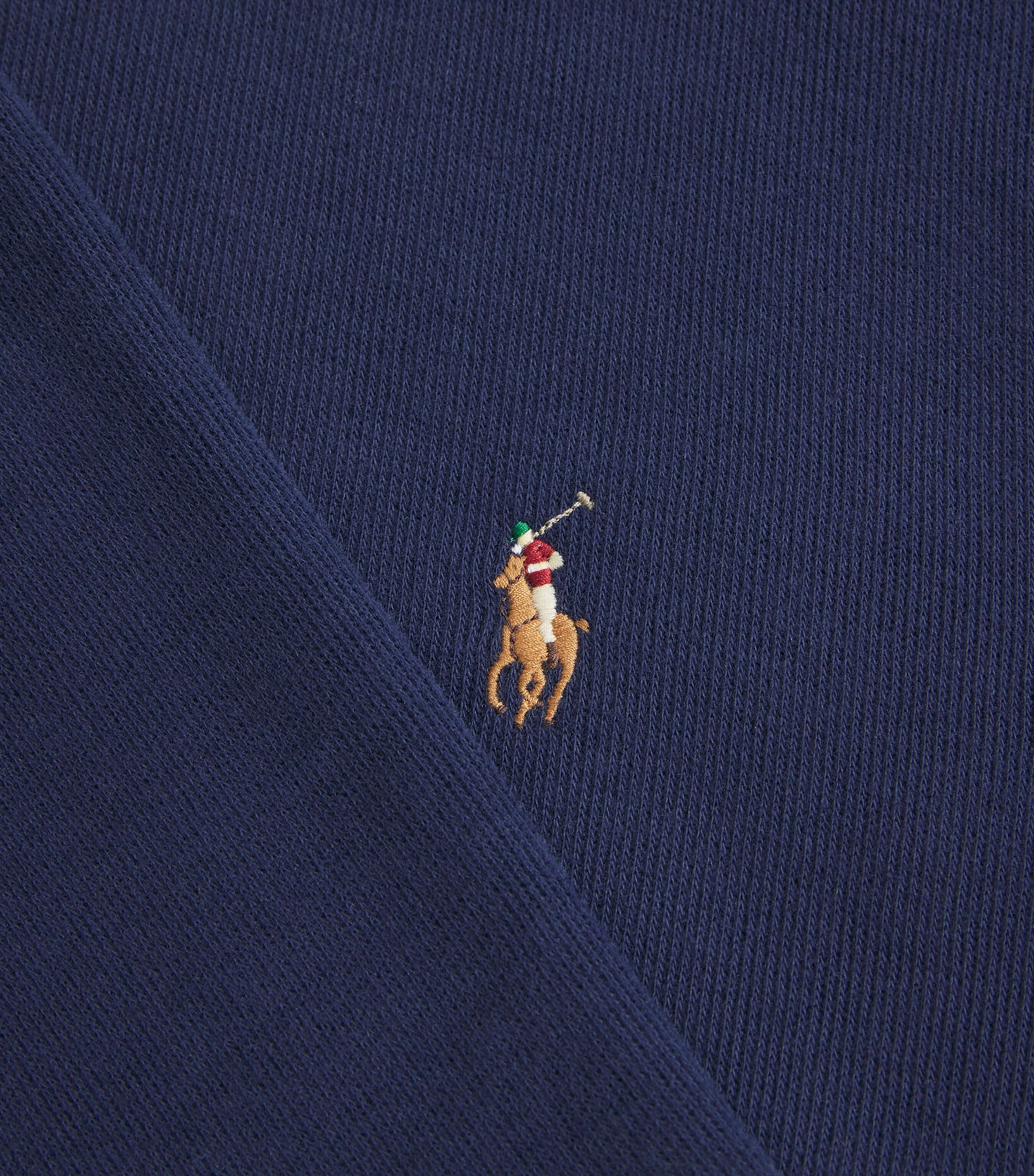 Polo Ralph Lauren Mens Cotton Quarter-Zip Sweatshirt Navy Image 5