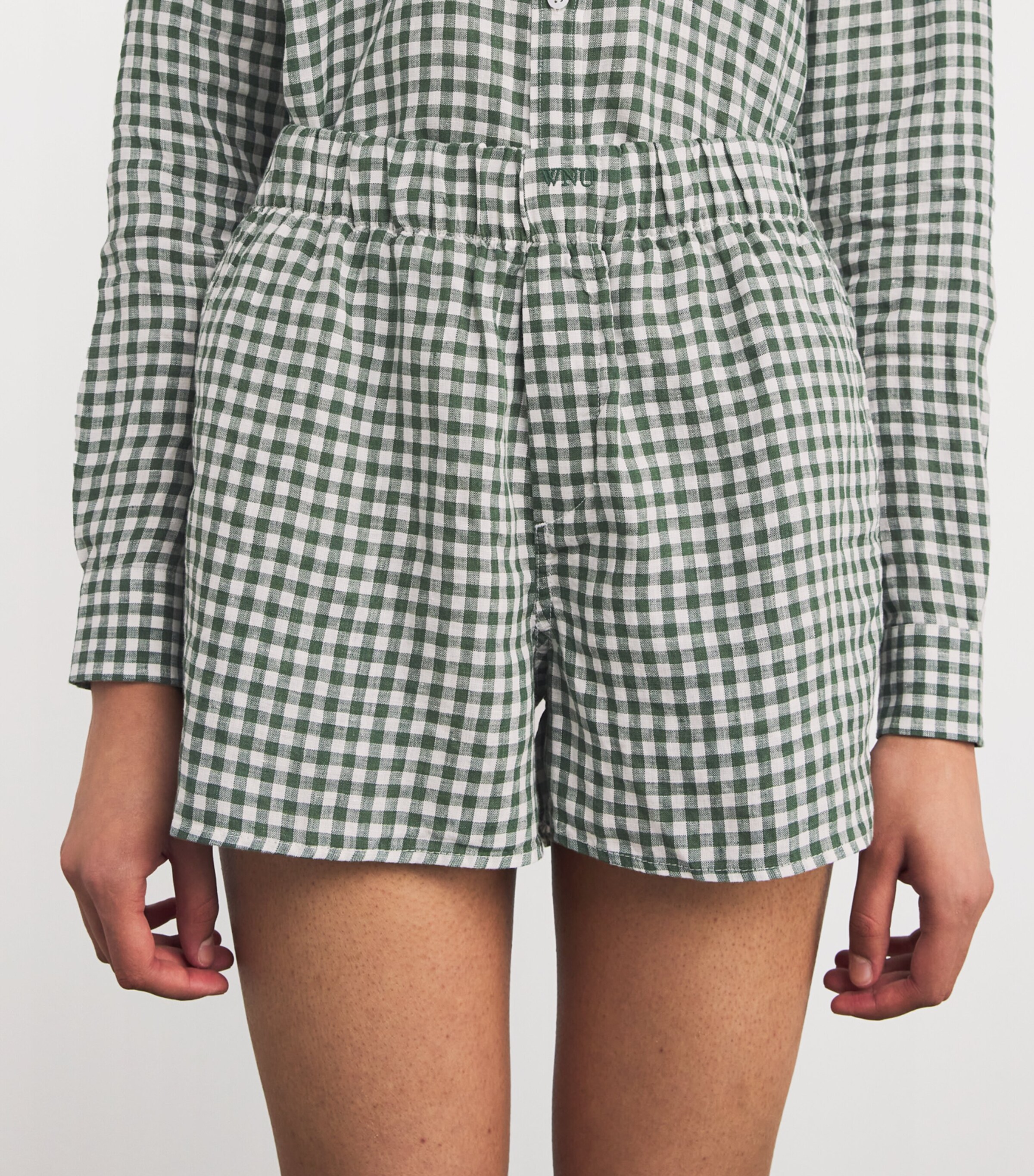 Linen The Boxer Shorts GREEN Image 6