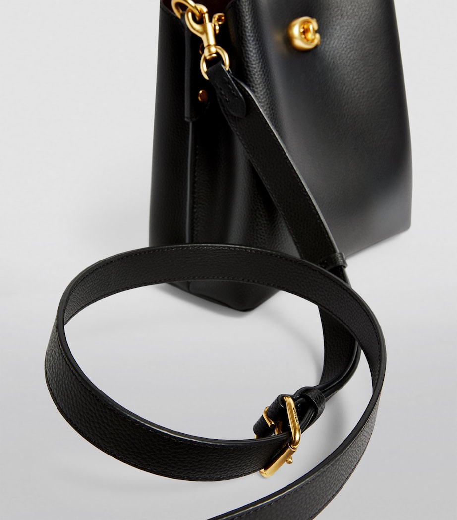 Coach Leather Willow Bucket Bag Black Image 8