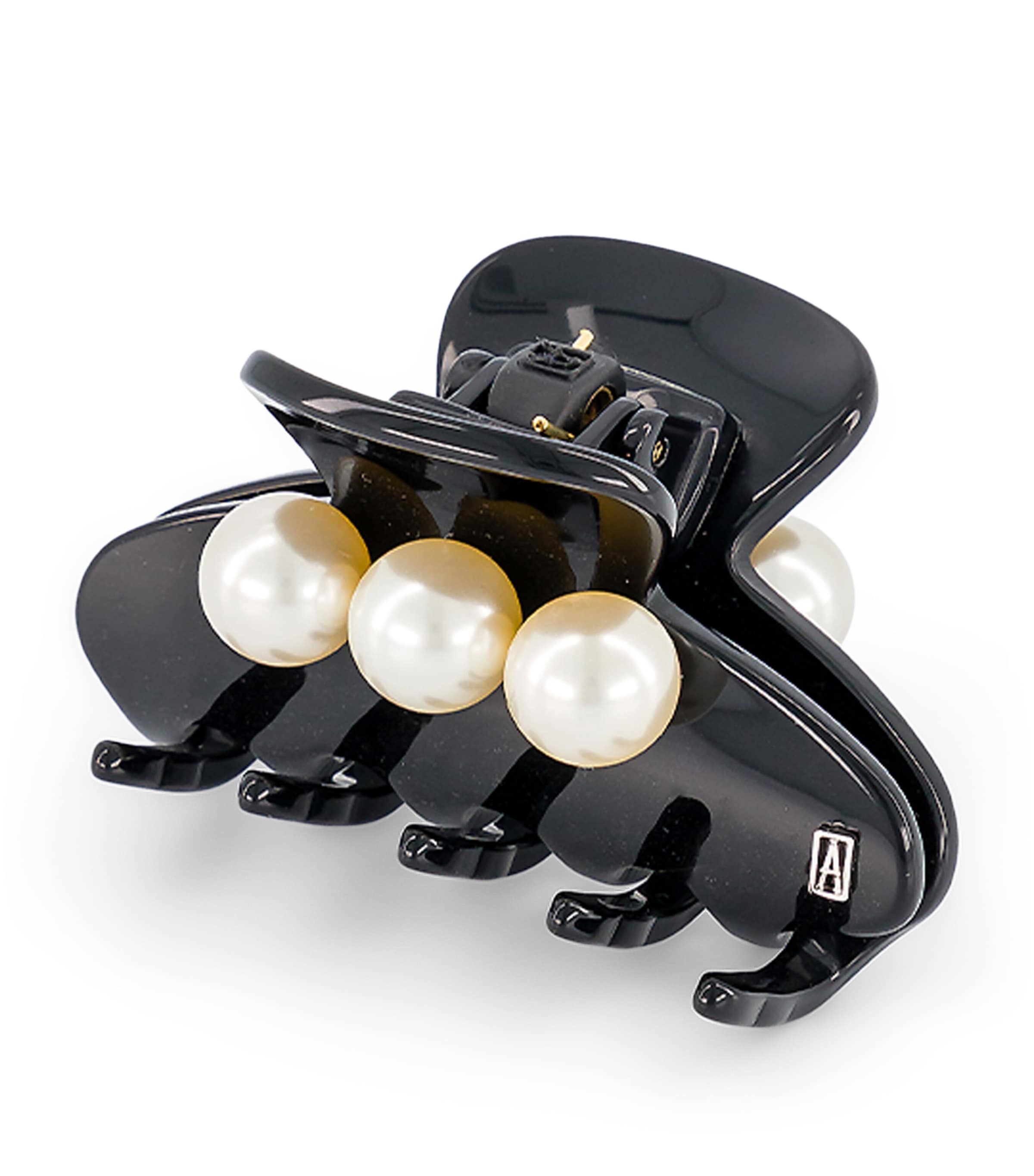 Oversize Pearl-Detail Claw Hair Clip N2- NOIR Image 2