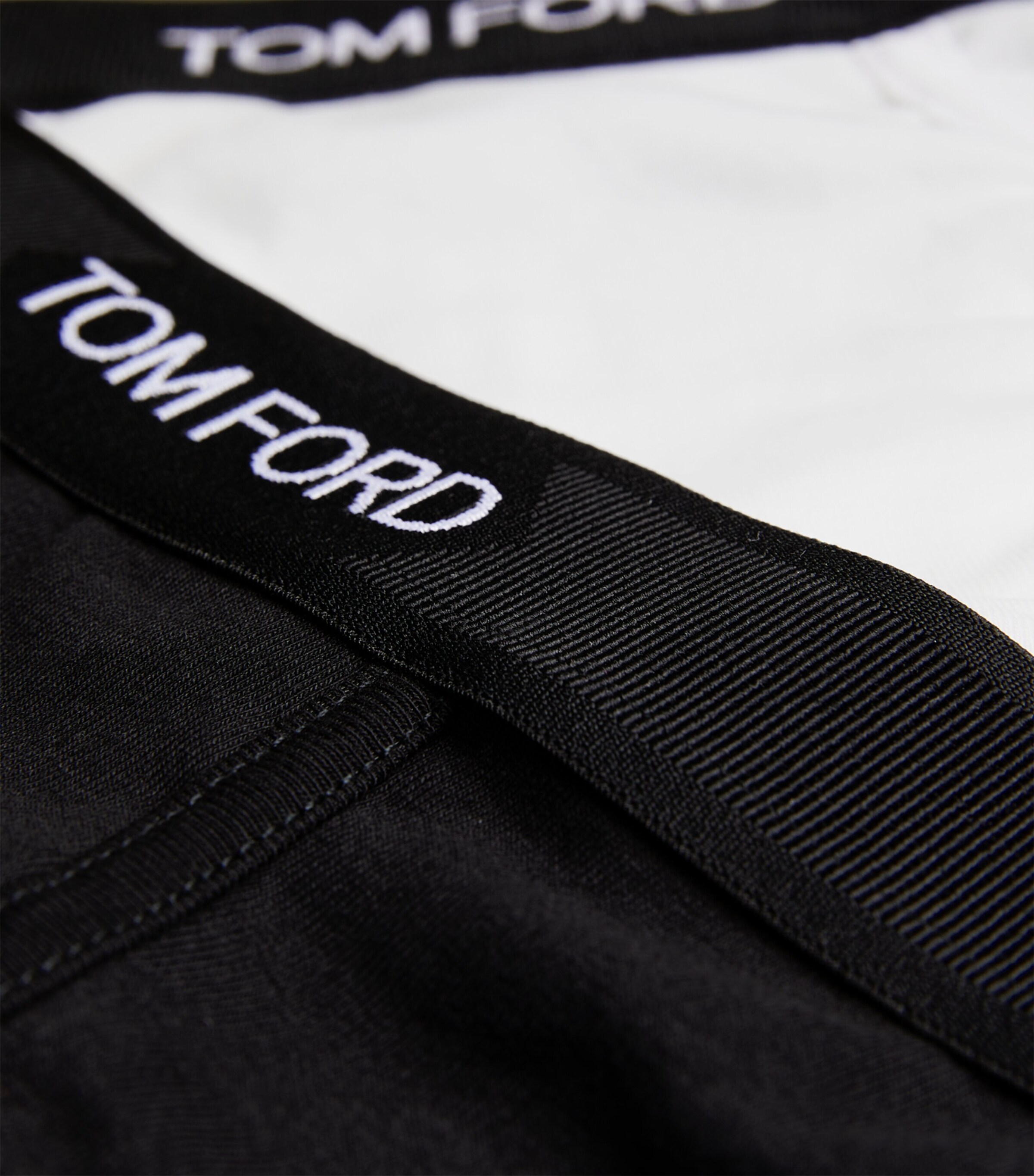 Cotton-Stretch Logo Briefs (Pack of 2) 999-BLACK/WHITE Image 5