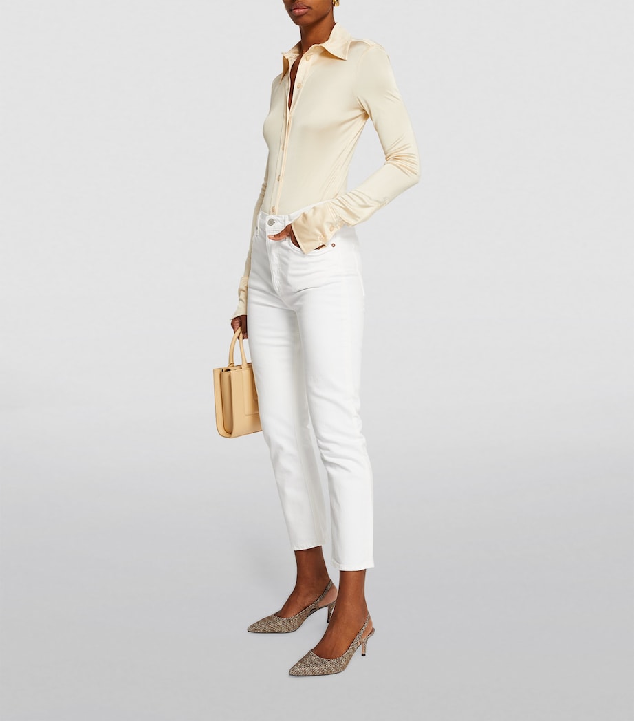 Slinback Court Shoes BEIGE Image 6