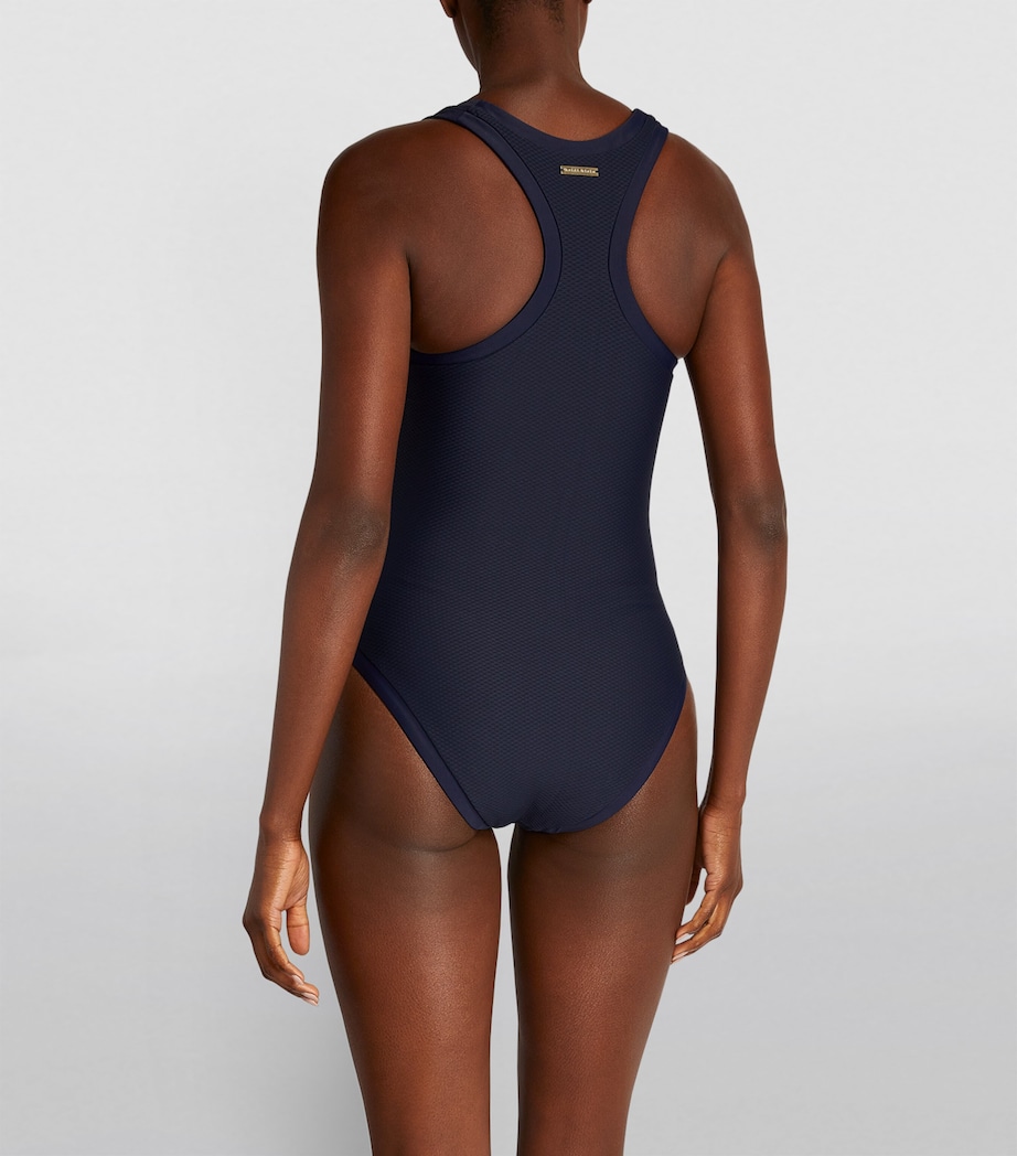 Core Racerback One-Piece Swimsuit NAVY Image 3