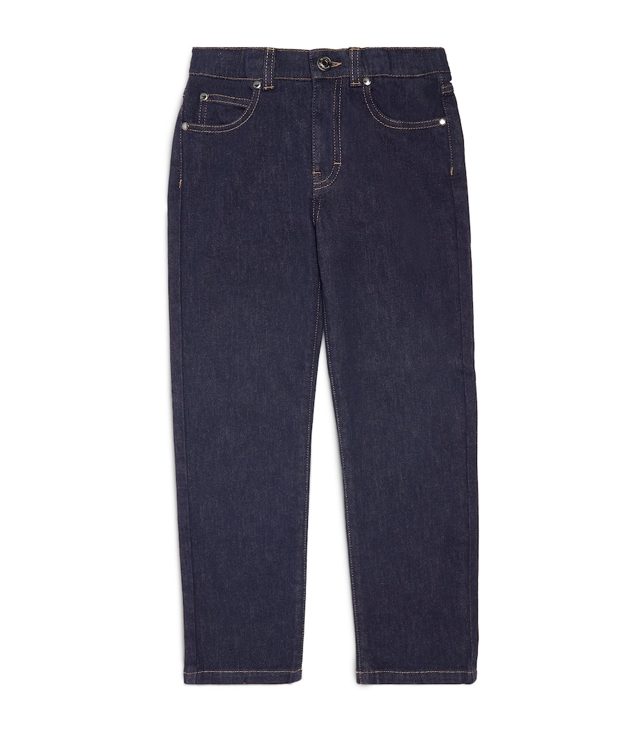 Stretch-Cotton Logo Jeans (8-10 Years) 791 Image 1