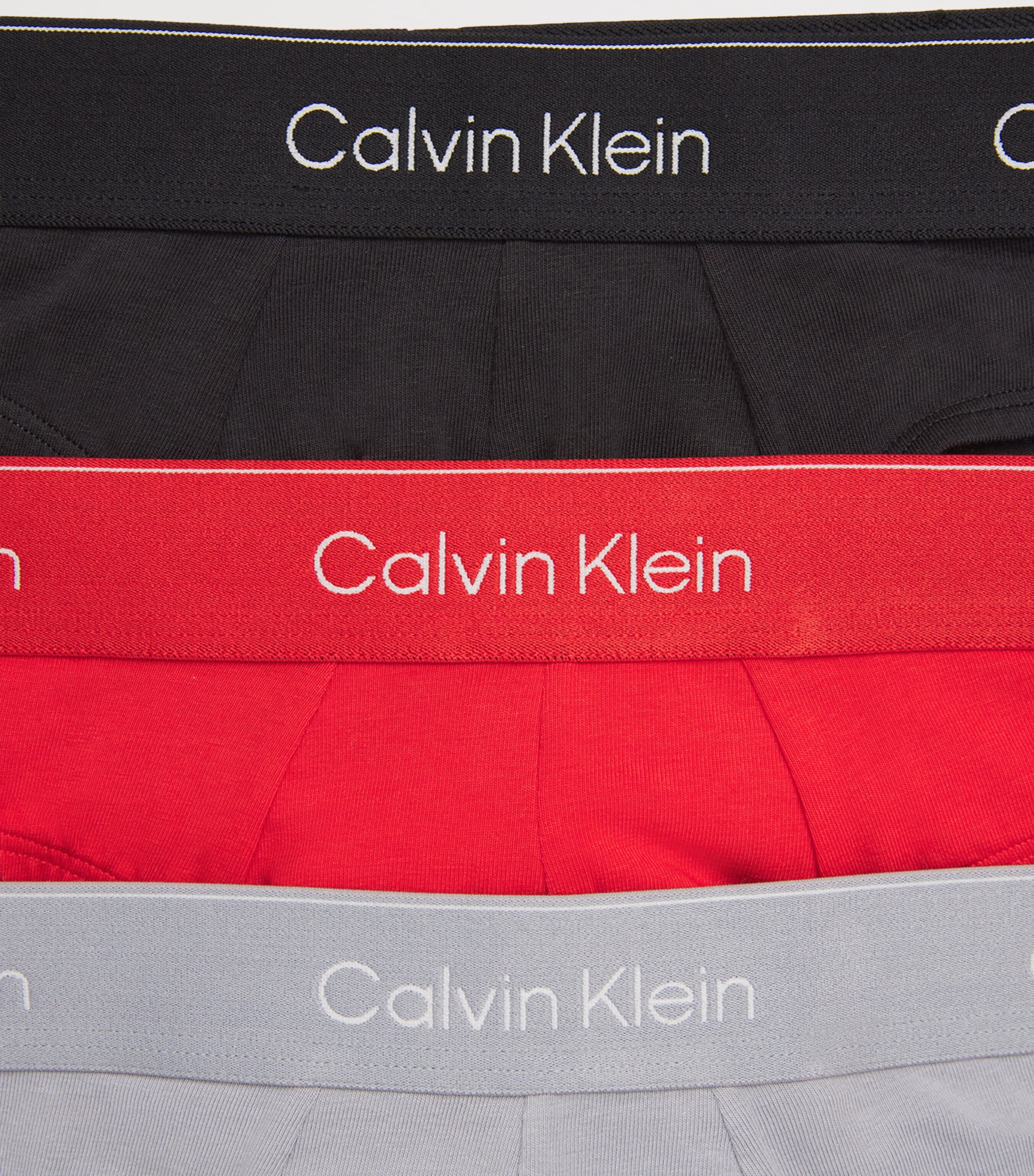 Stretch-Cotton Icon Hip Briefs (Pack of 3) 0FDBLACK W/ DTM WB/ Image 5