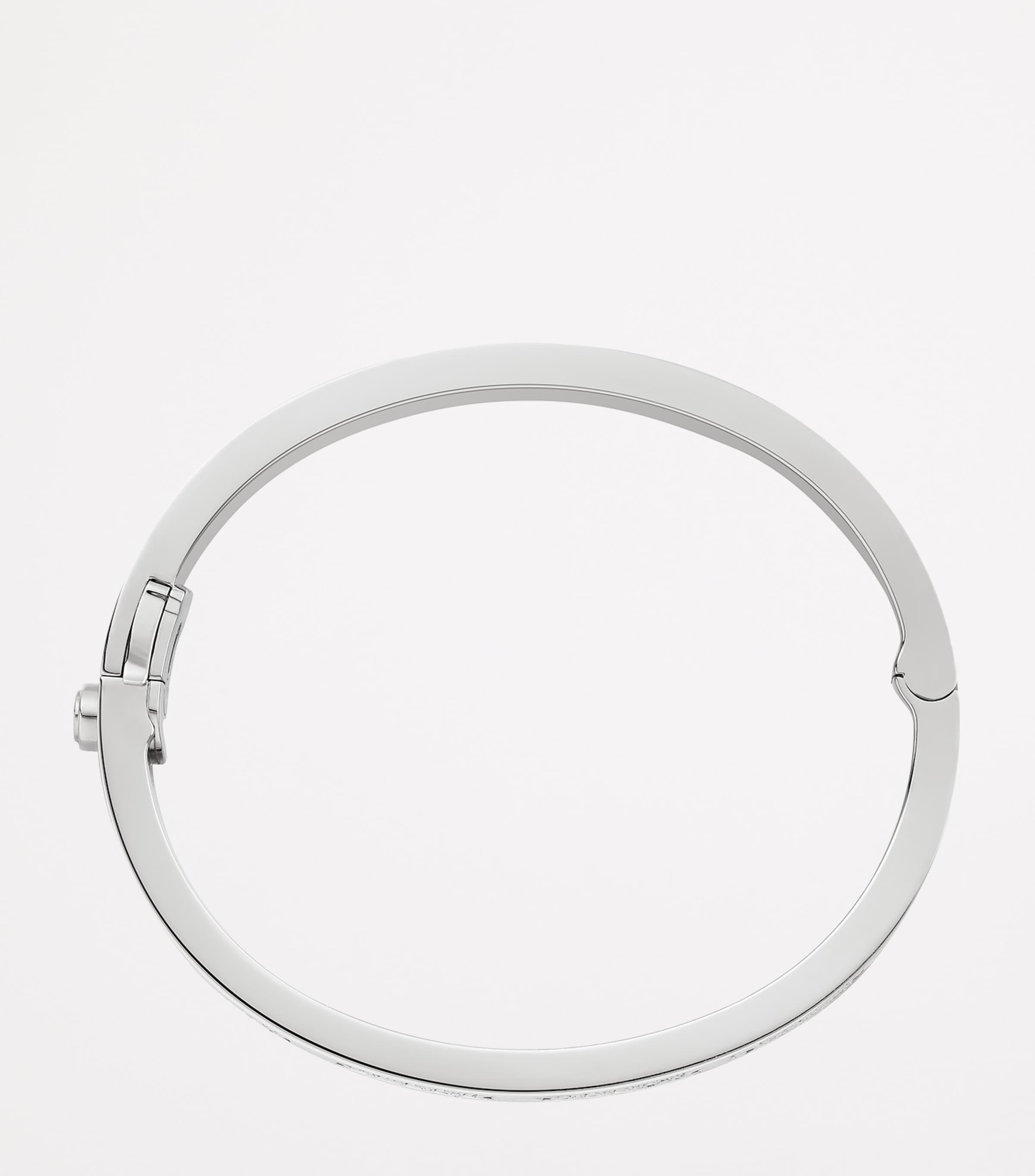 White Gold and Diamond LOVE Bracelet WHITE GOLD Image 3