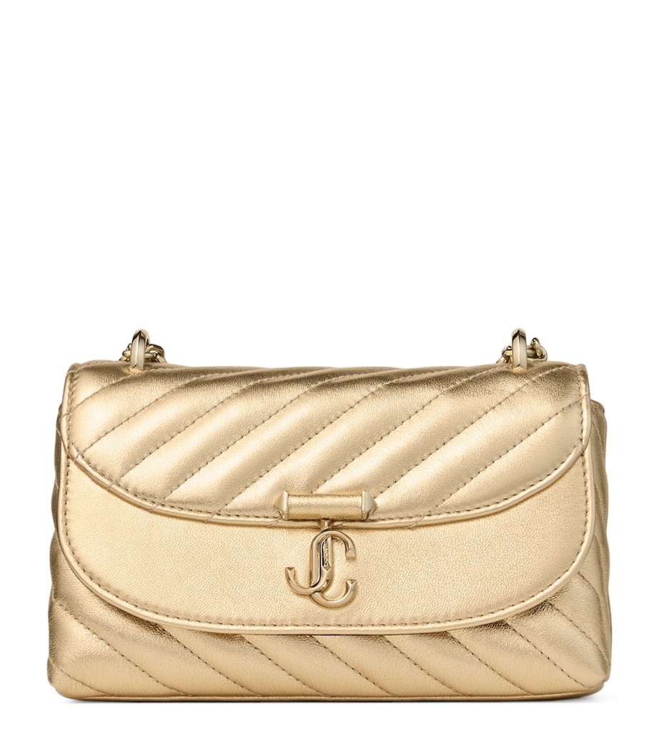 Small Curve Leather Cross-Body Bag GOLD/SHINY GOLD Image 1