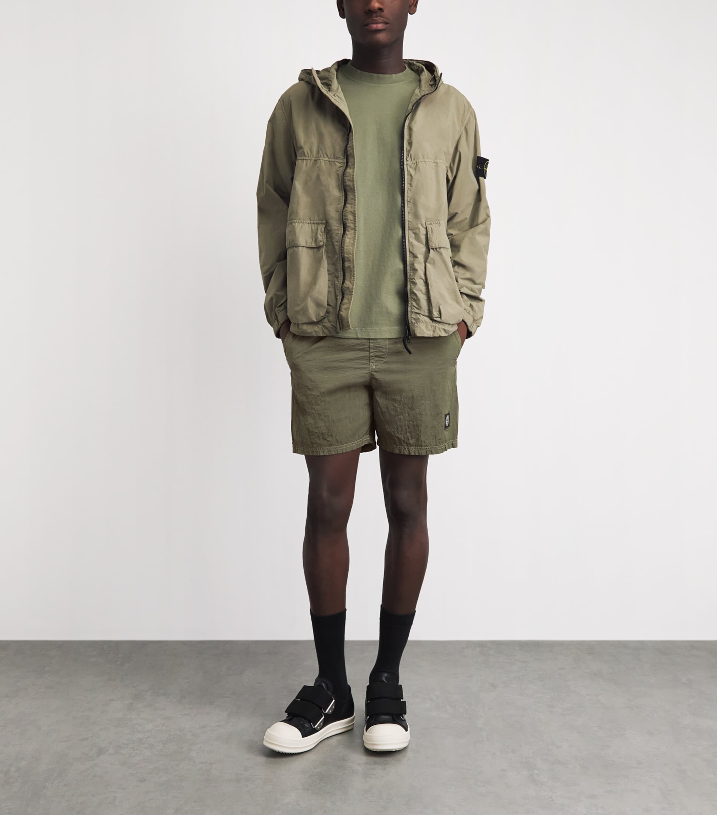 Stone Island Mens Recycled Logo Swim Shorts Image 2