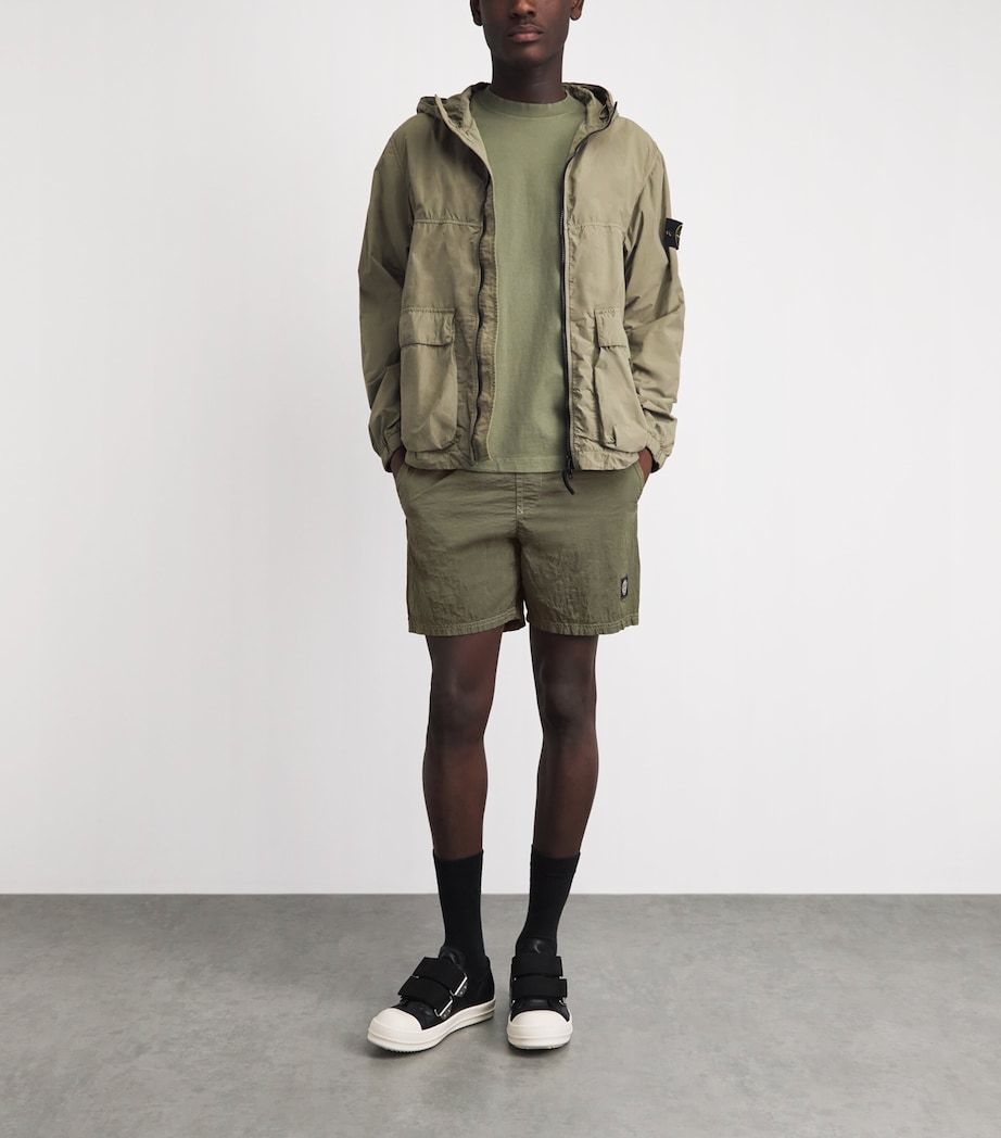 Stone Island Mens Recycled Logo Swim Shorts Image 2