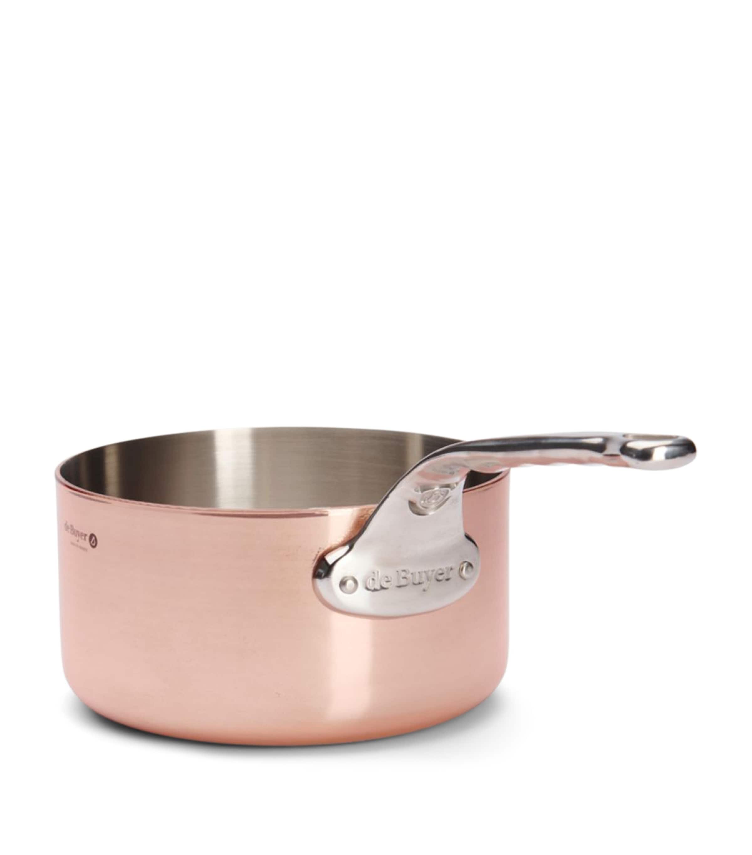 De Buyer Copper Prima Matera Saucepan and Lid (18cm) Copper Image 6