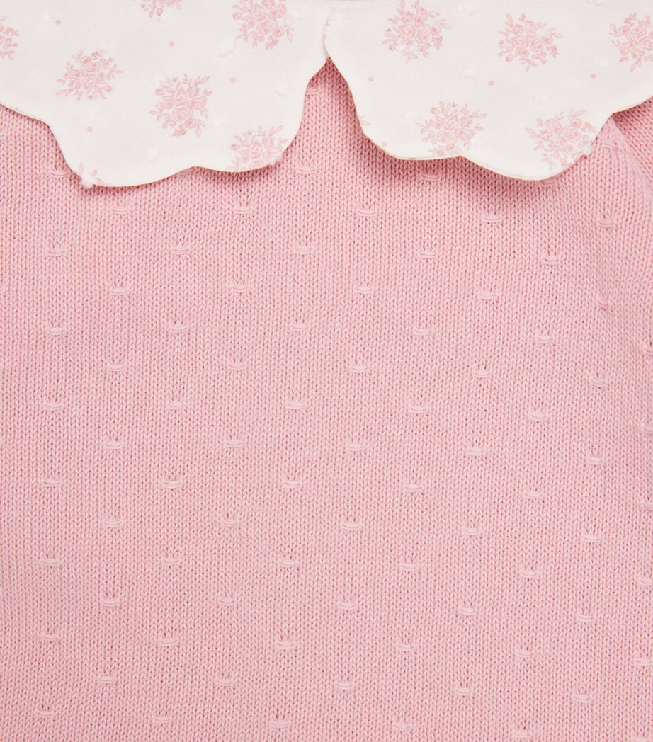 Cotton Sweater and Leggings Set (0-12 Months) 422 H82 DUNE PINK Image 4