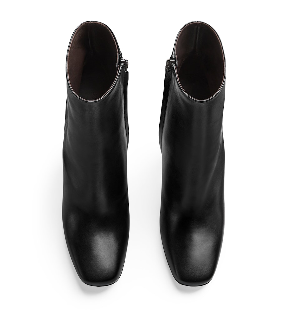 Calfskin Canalazzo Ankle Boots 100 NERO/NERO Image 3
