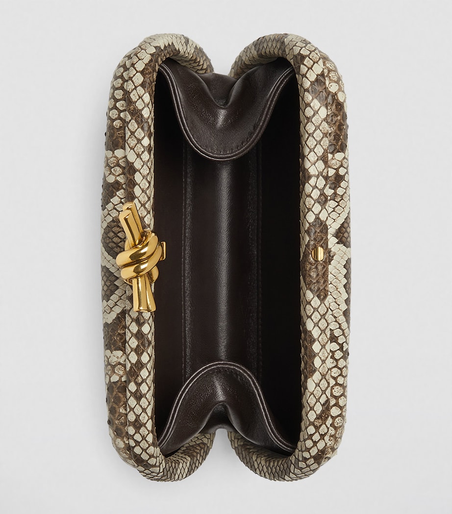 Snakeskin Knot Clutch Bag 8336 Image 4