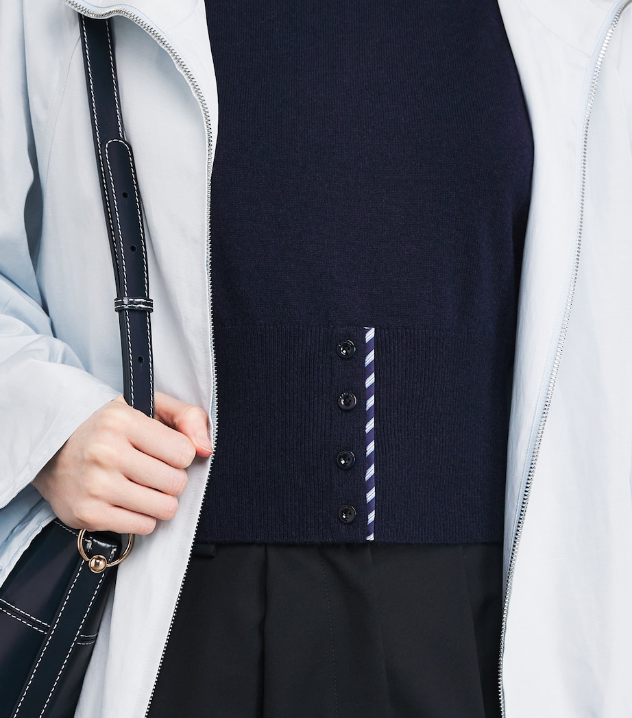 Wool-Cashmere Tank Top NAVY BLUE Image 6